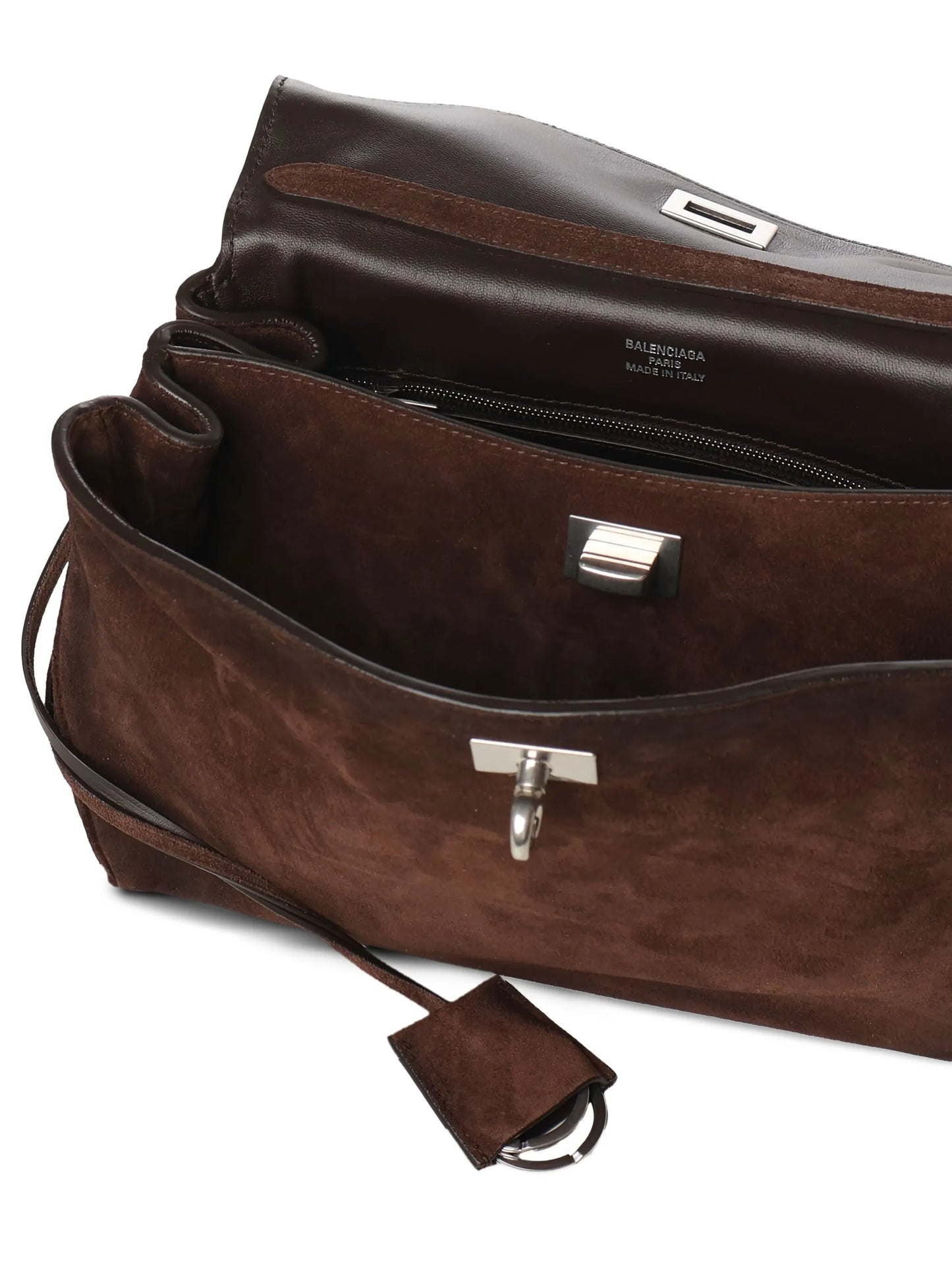 small Rodeo suede leather top-handle shoulder bag