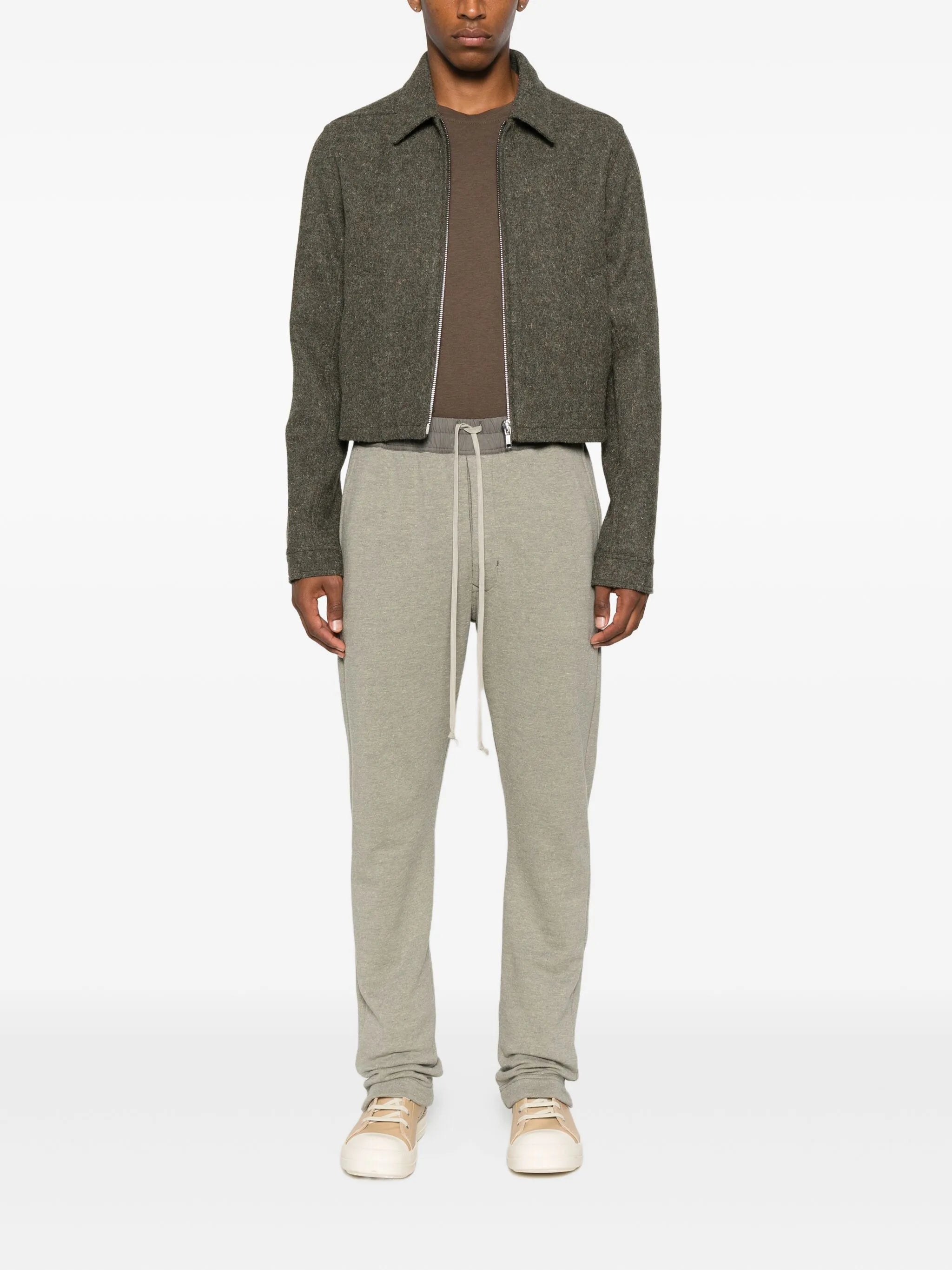 drawstring side-cuff track pants