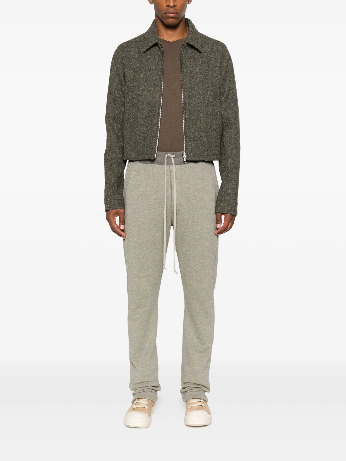 drawstring side-cuff track pants