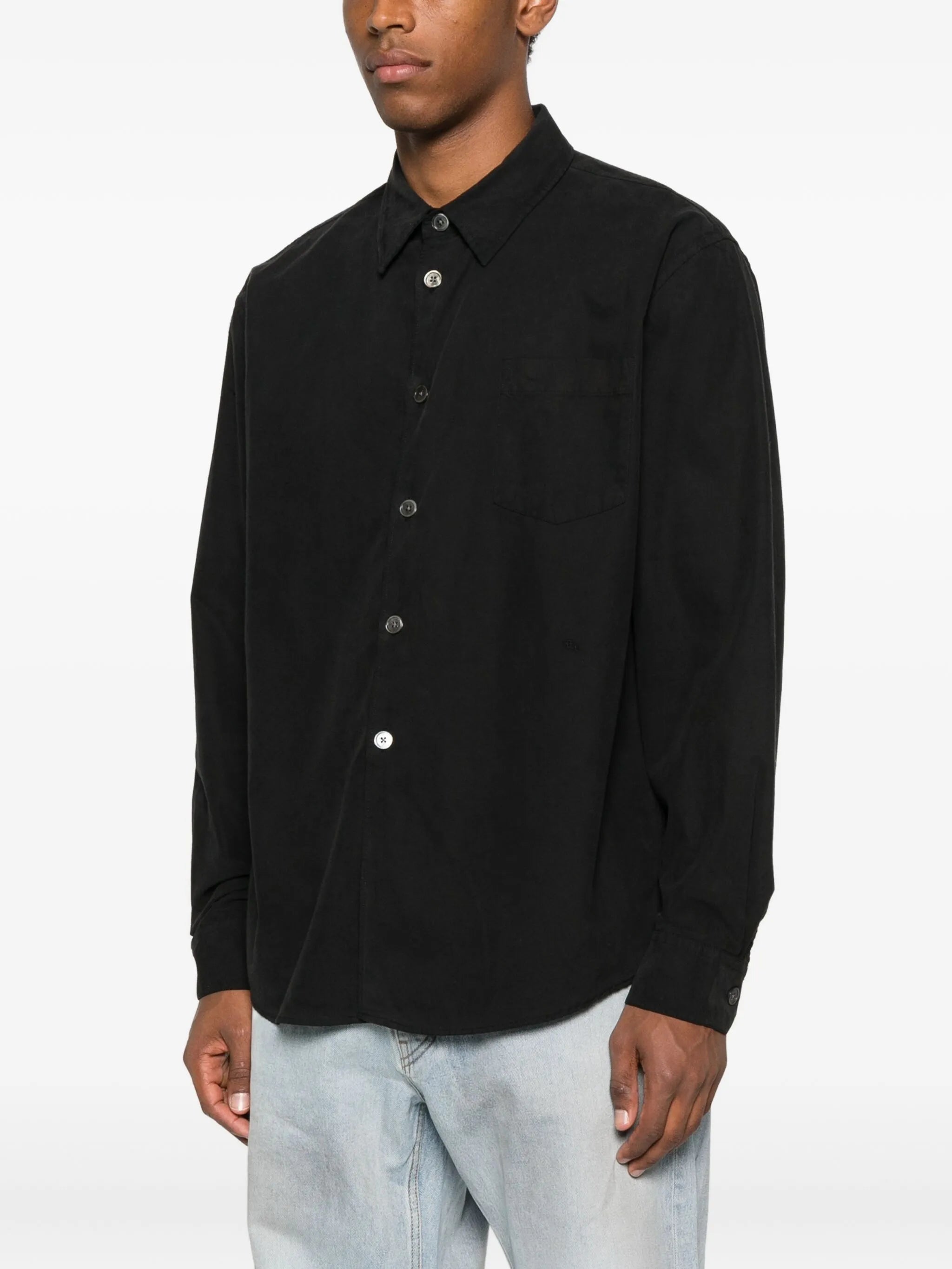 button pocket shirt