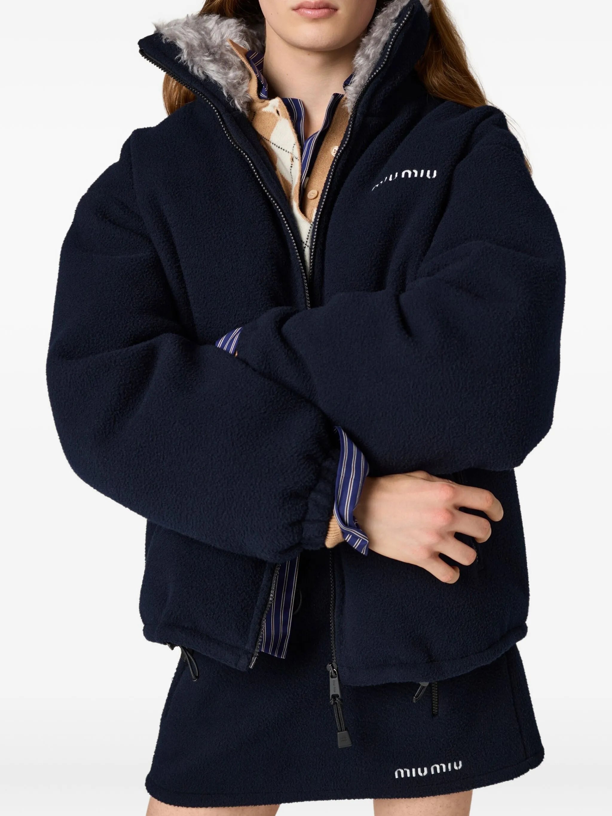 fleece down jacket