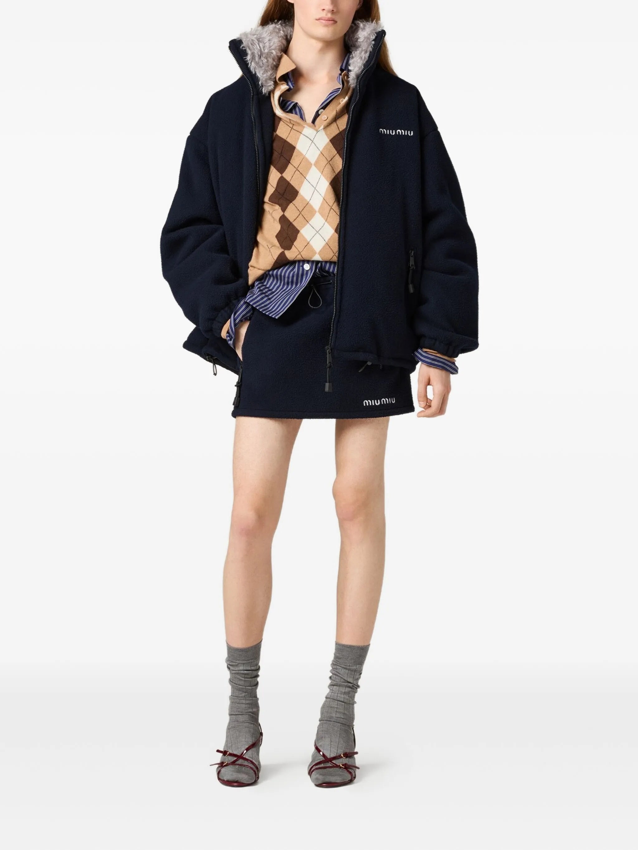 fleece down jacket