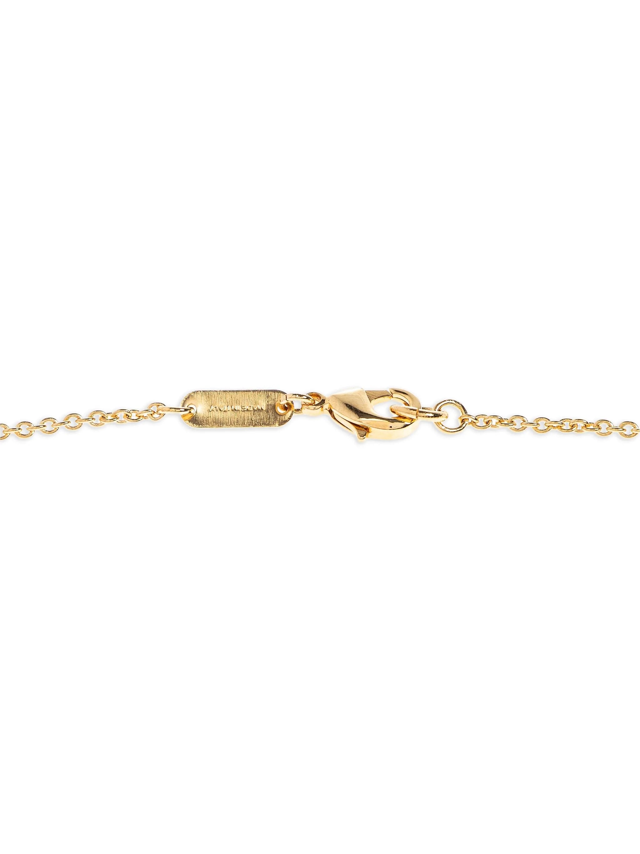 logo-pendant necklace