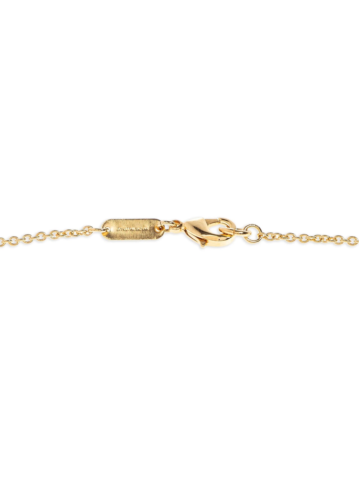 logo-pendant necklace