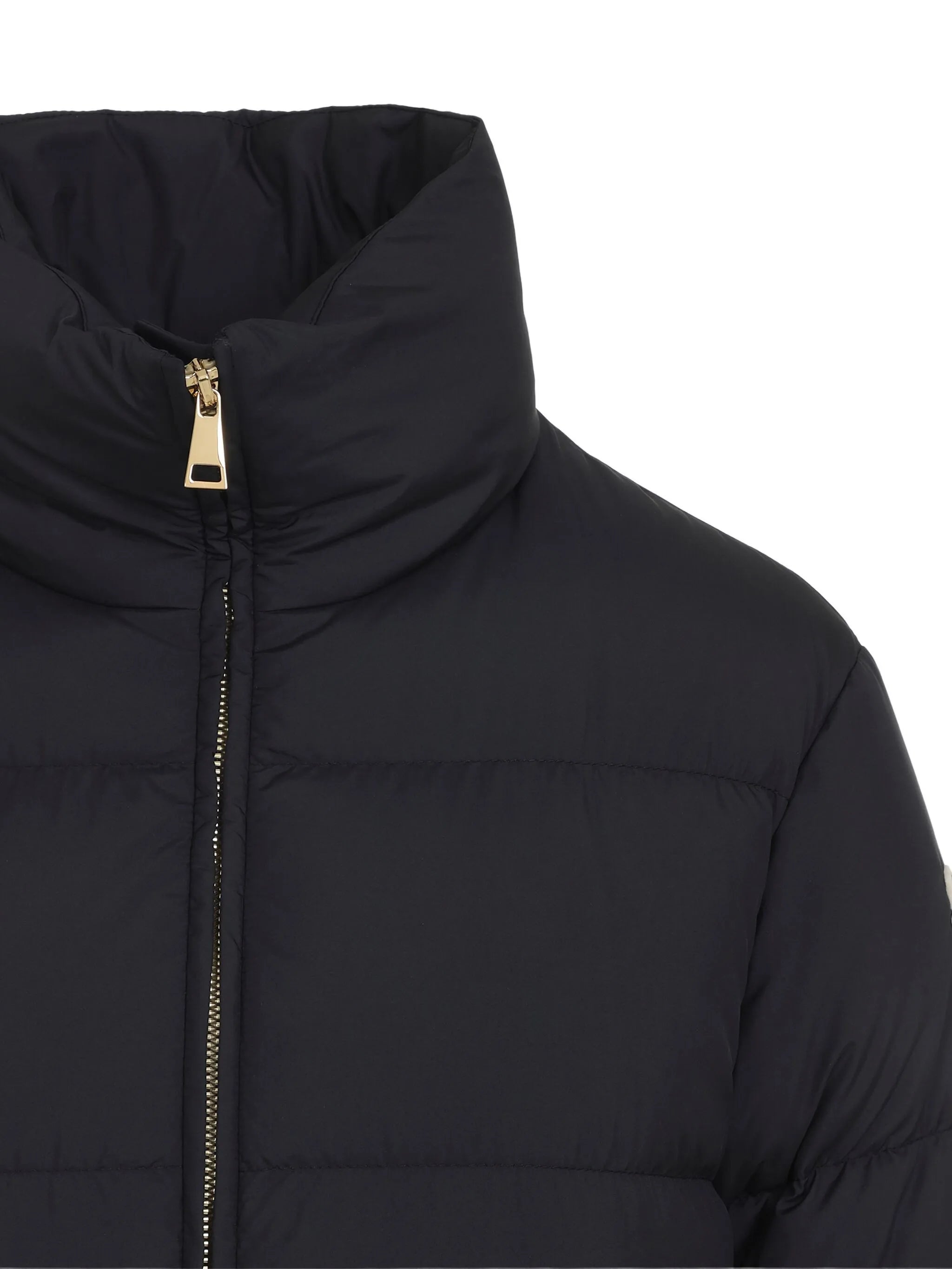 high-neck puffer jacket
