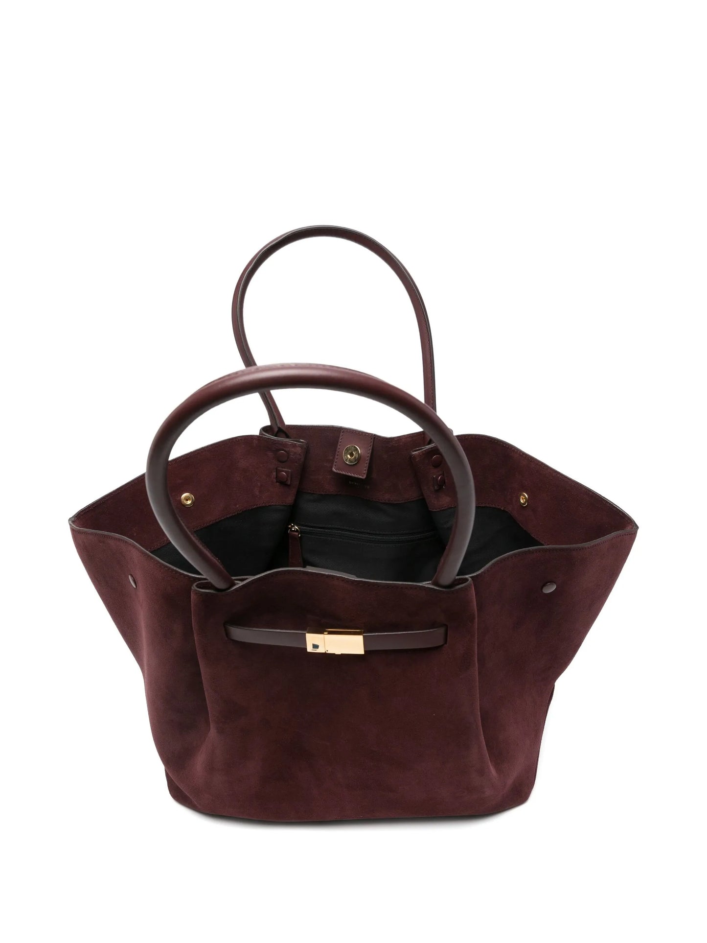 midi New York suede tote bag