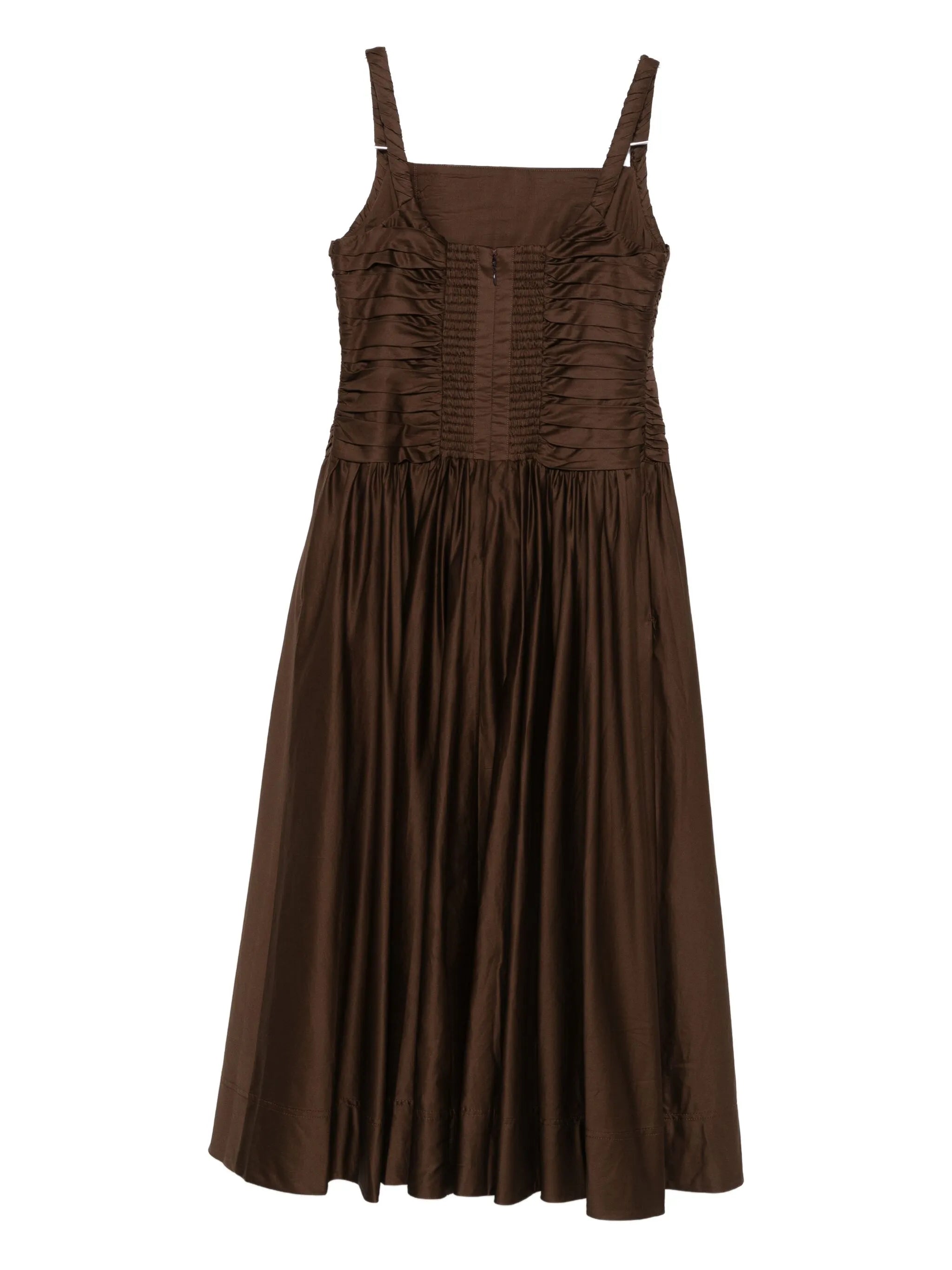 Star pleated midi dress