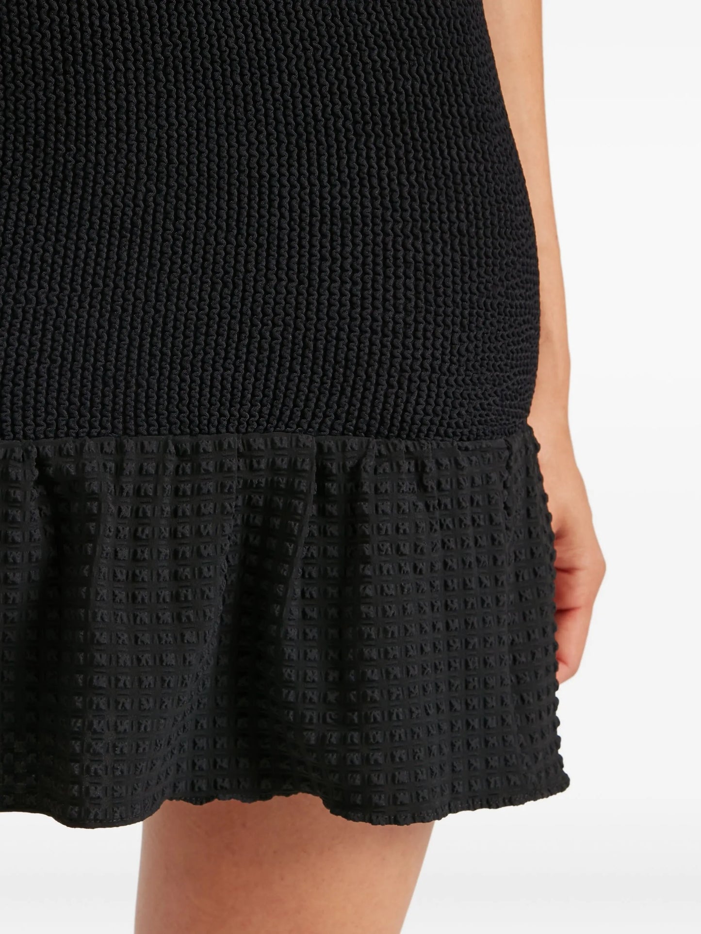 peplum mini skirt