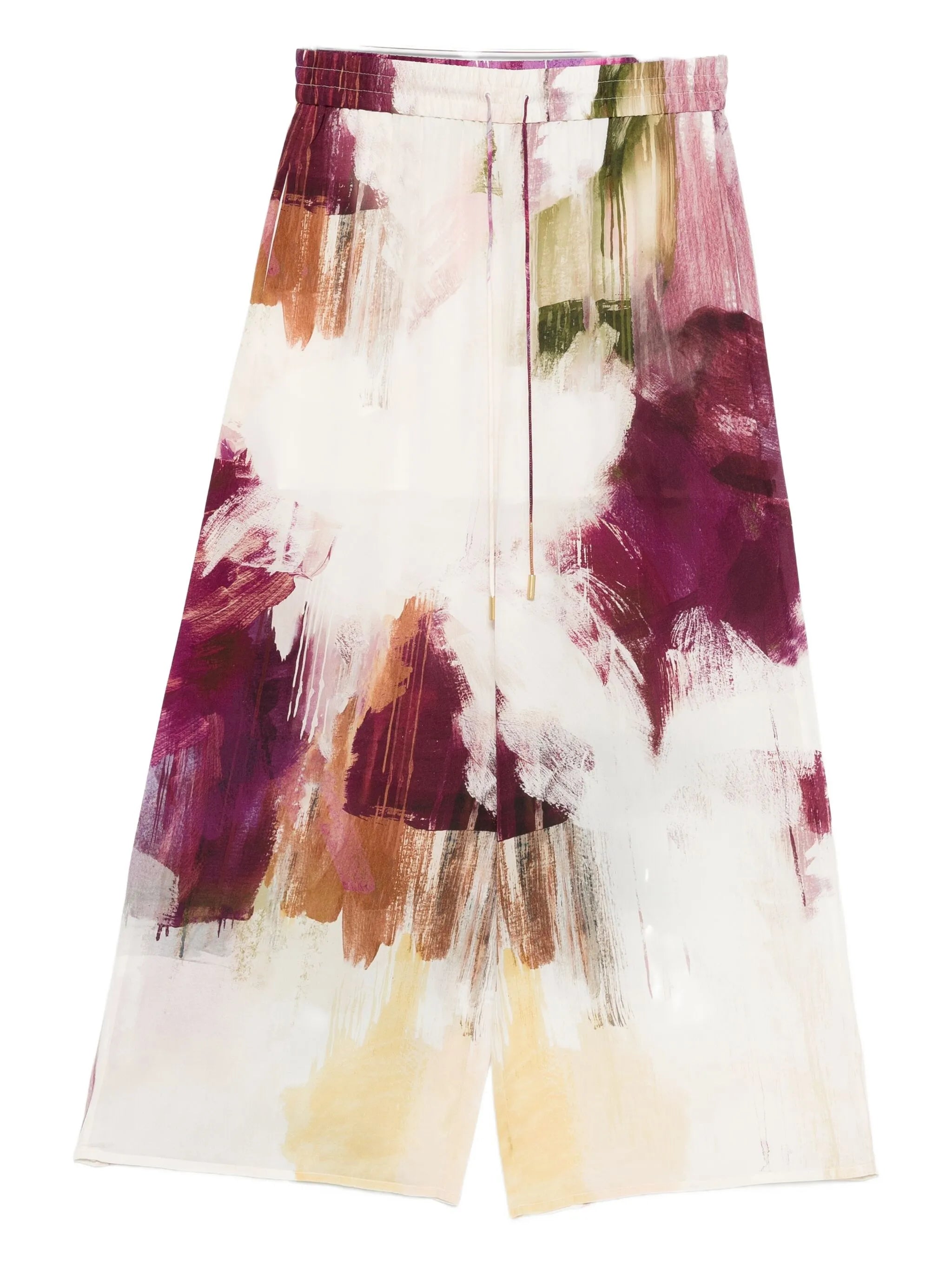 Atomic silk palazzo trousers