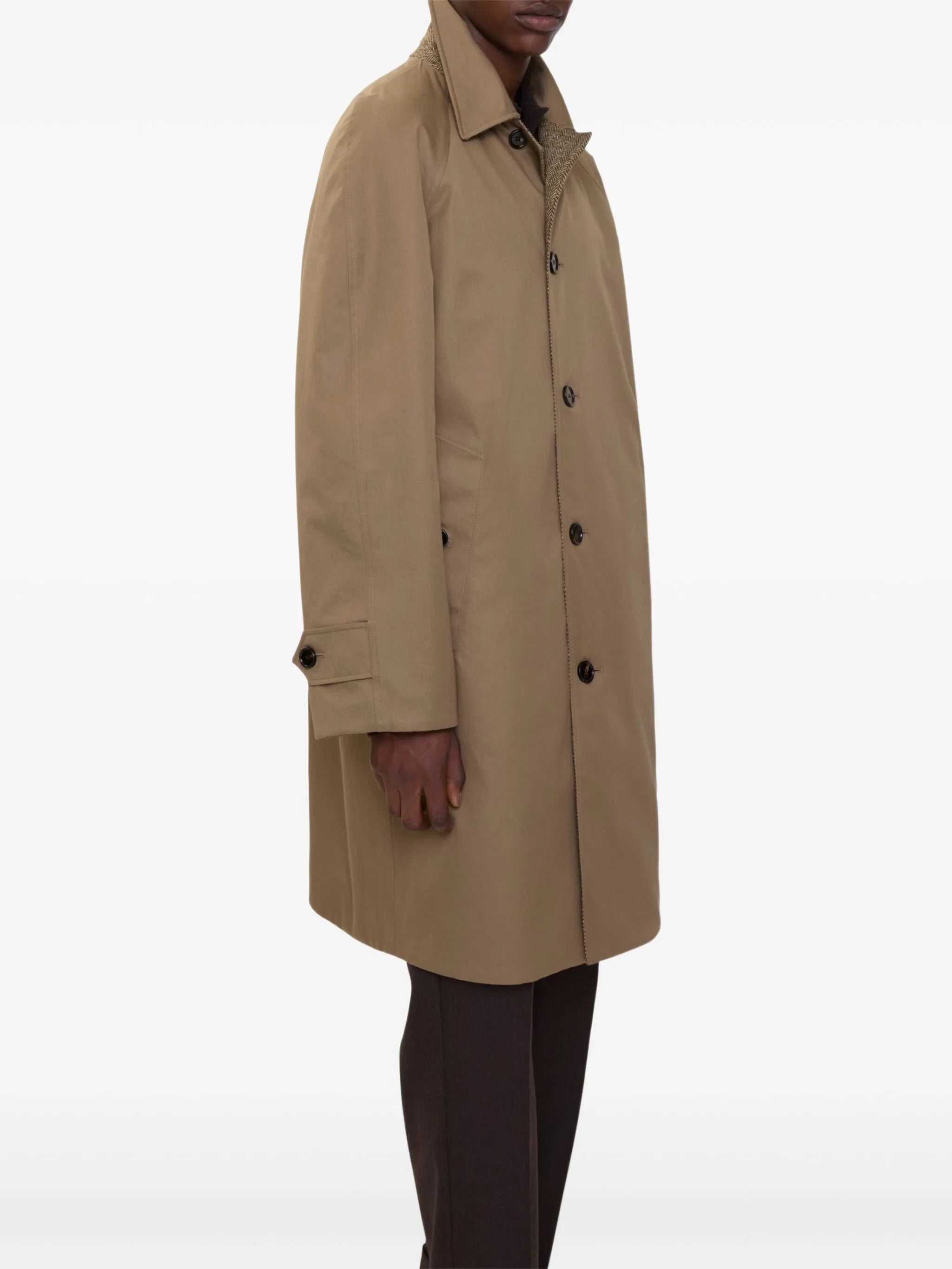herringbone reversible coat