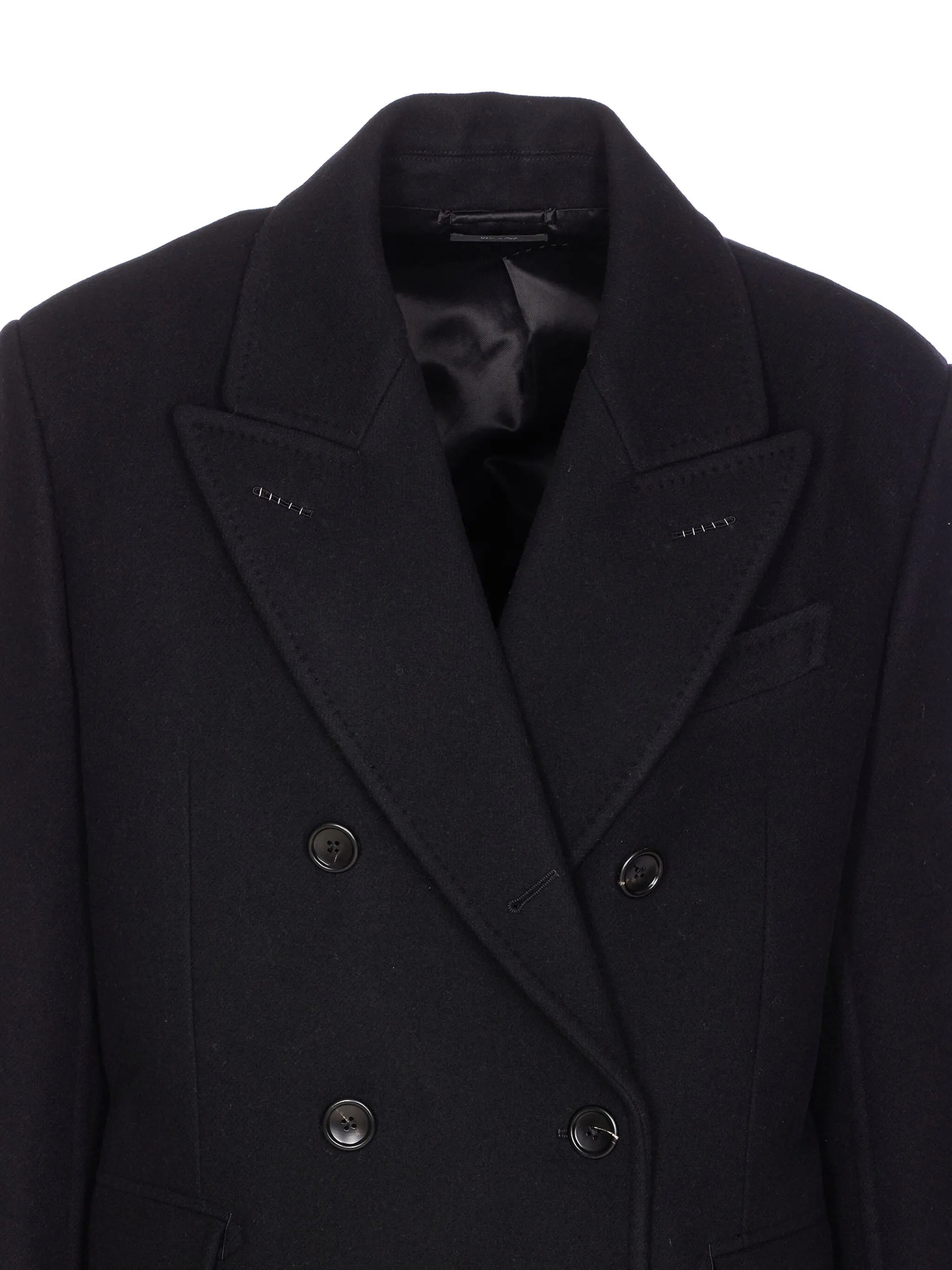 double-breasted coat