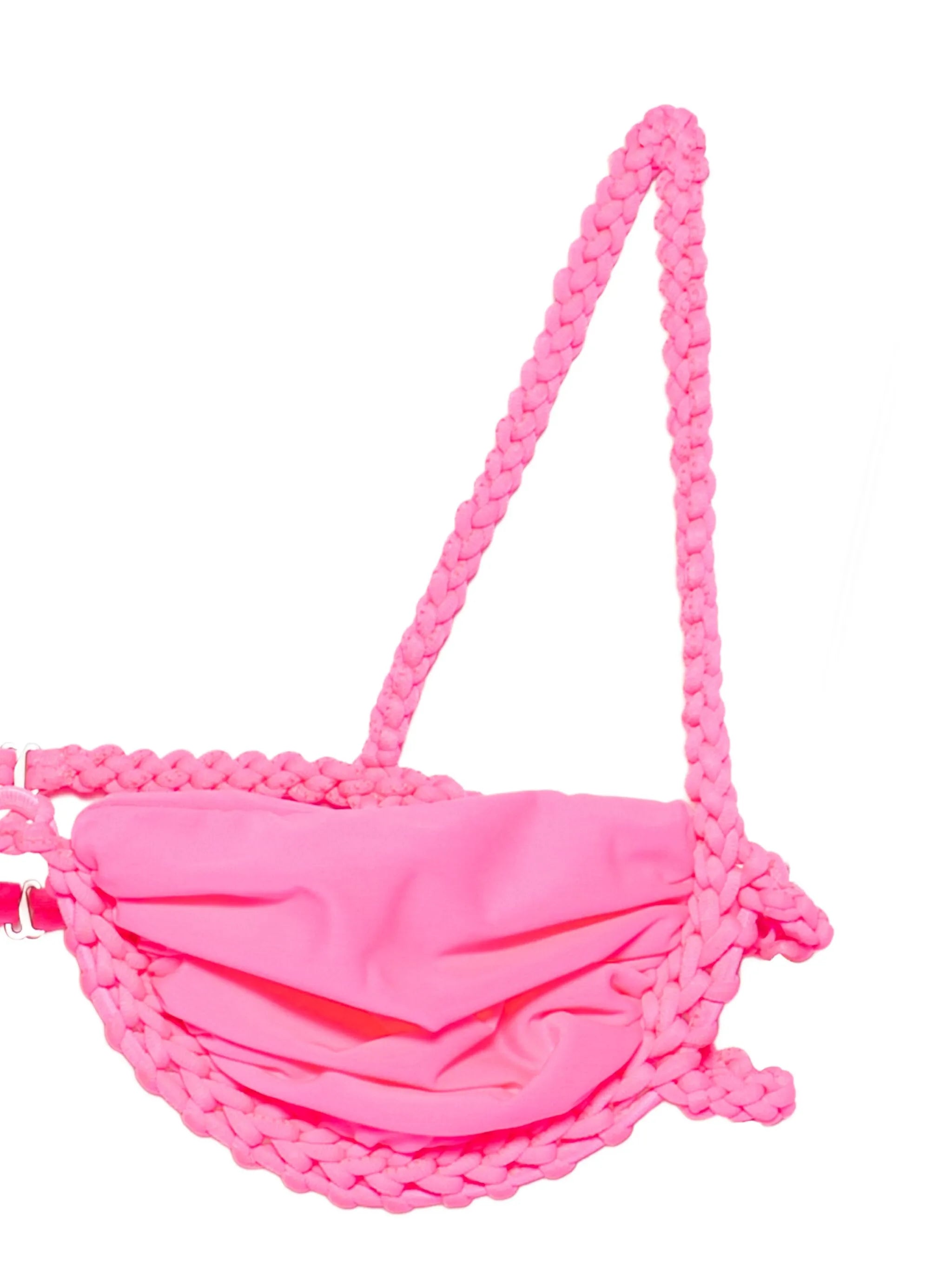 braided-trim bikini top