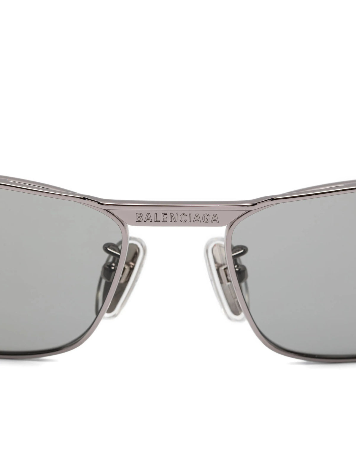 logo-engraved rectangle-frame sunglasses