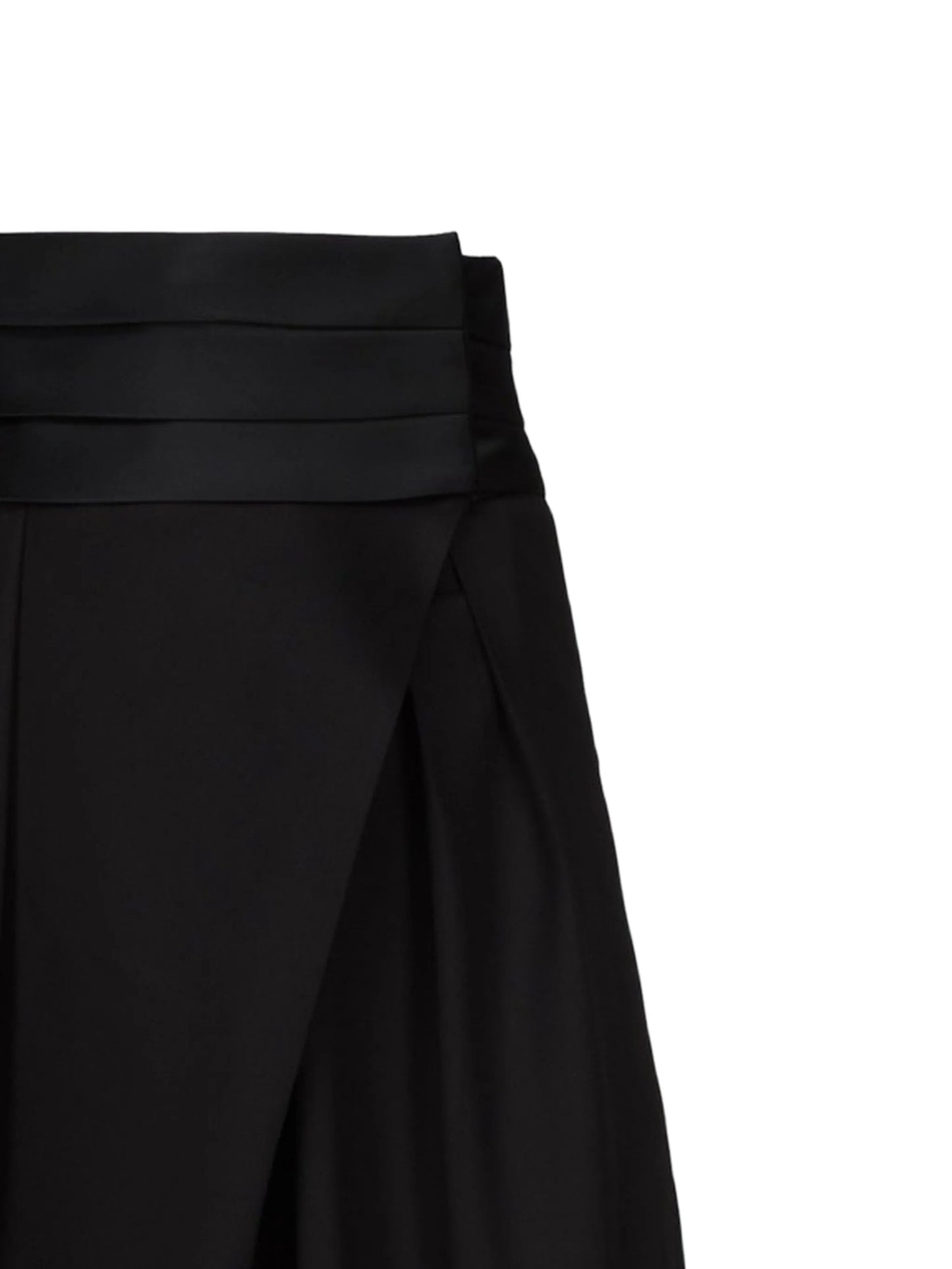 high-waisted tailored trousers