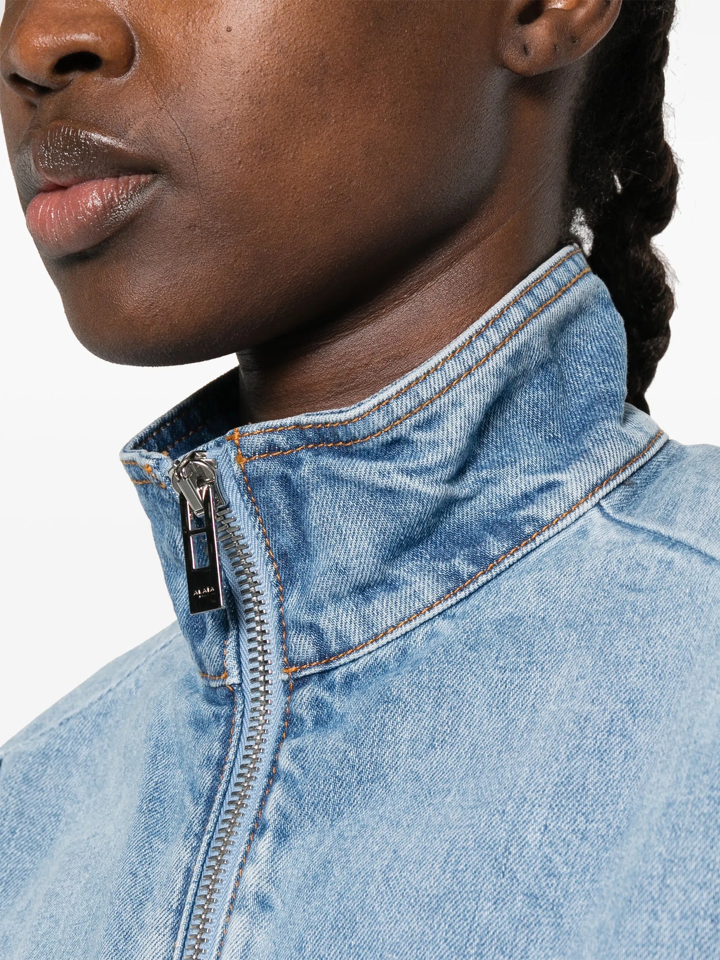 zip fastening denim jacket