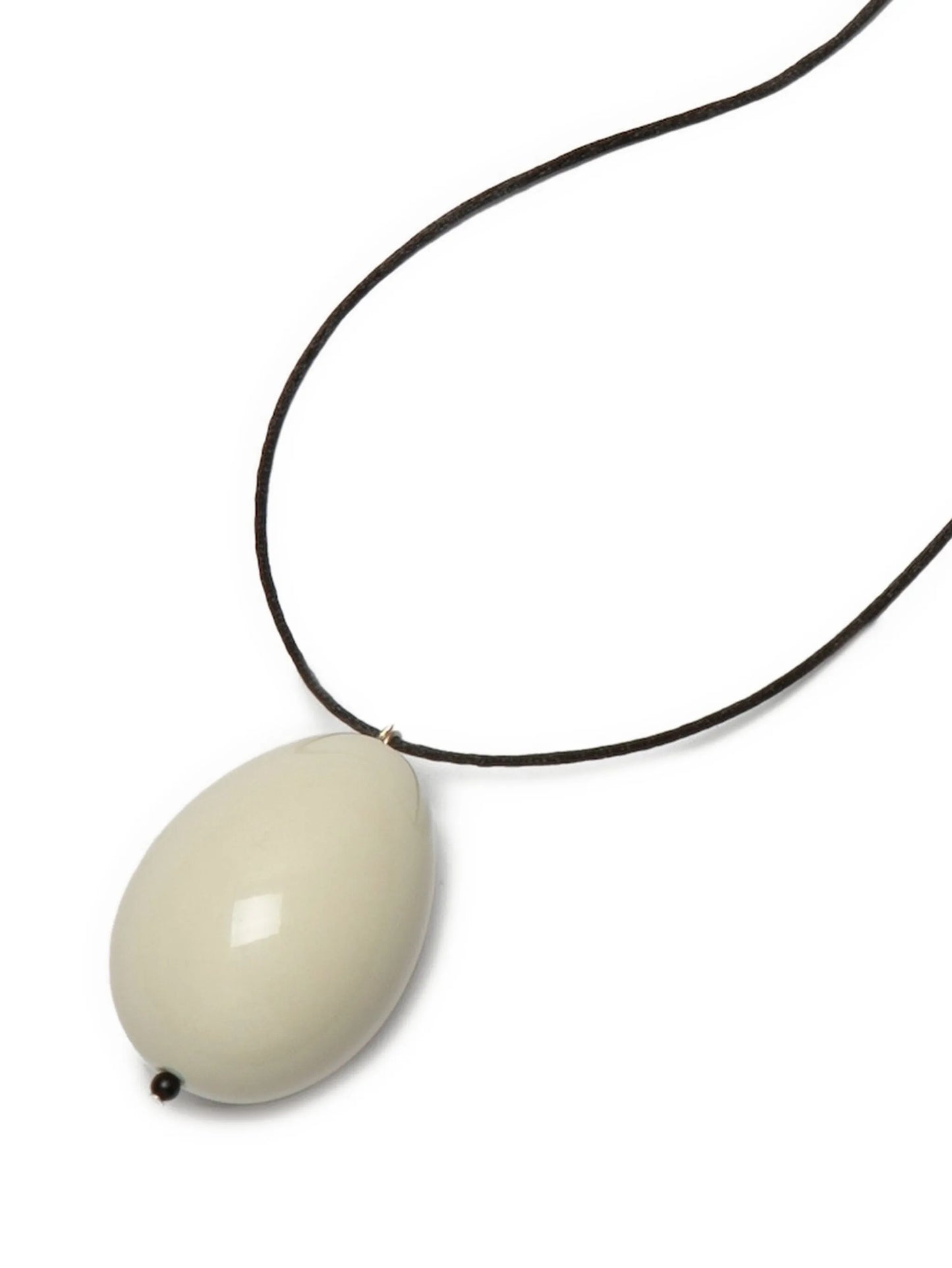 Host egg-pendant cord necklace