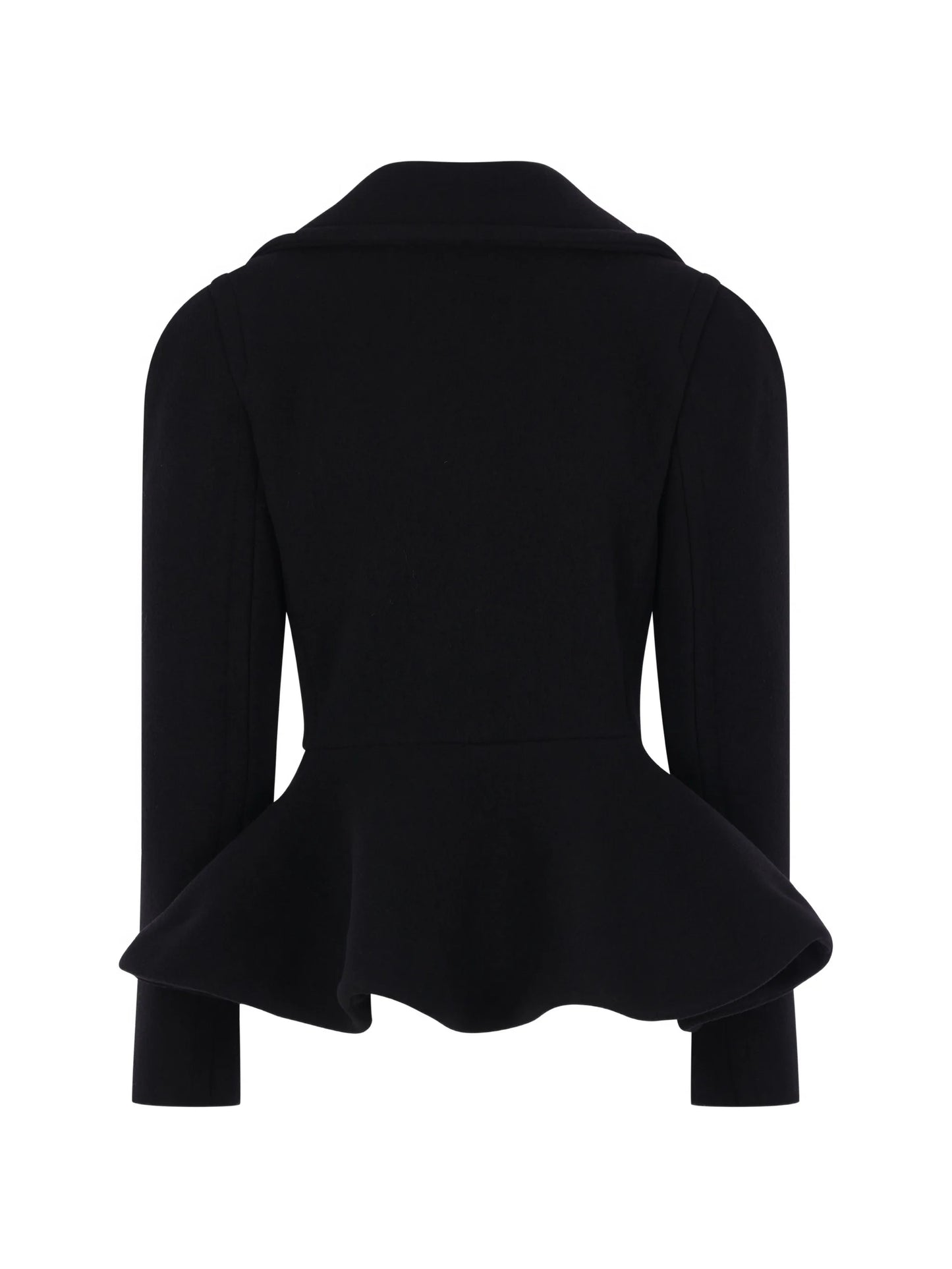 double-breasted peplum jacket