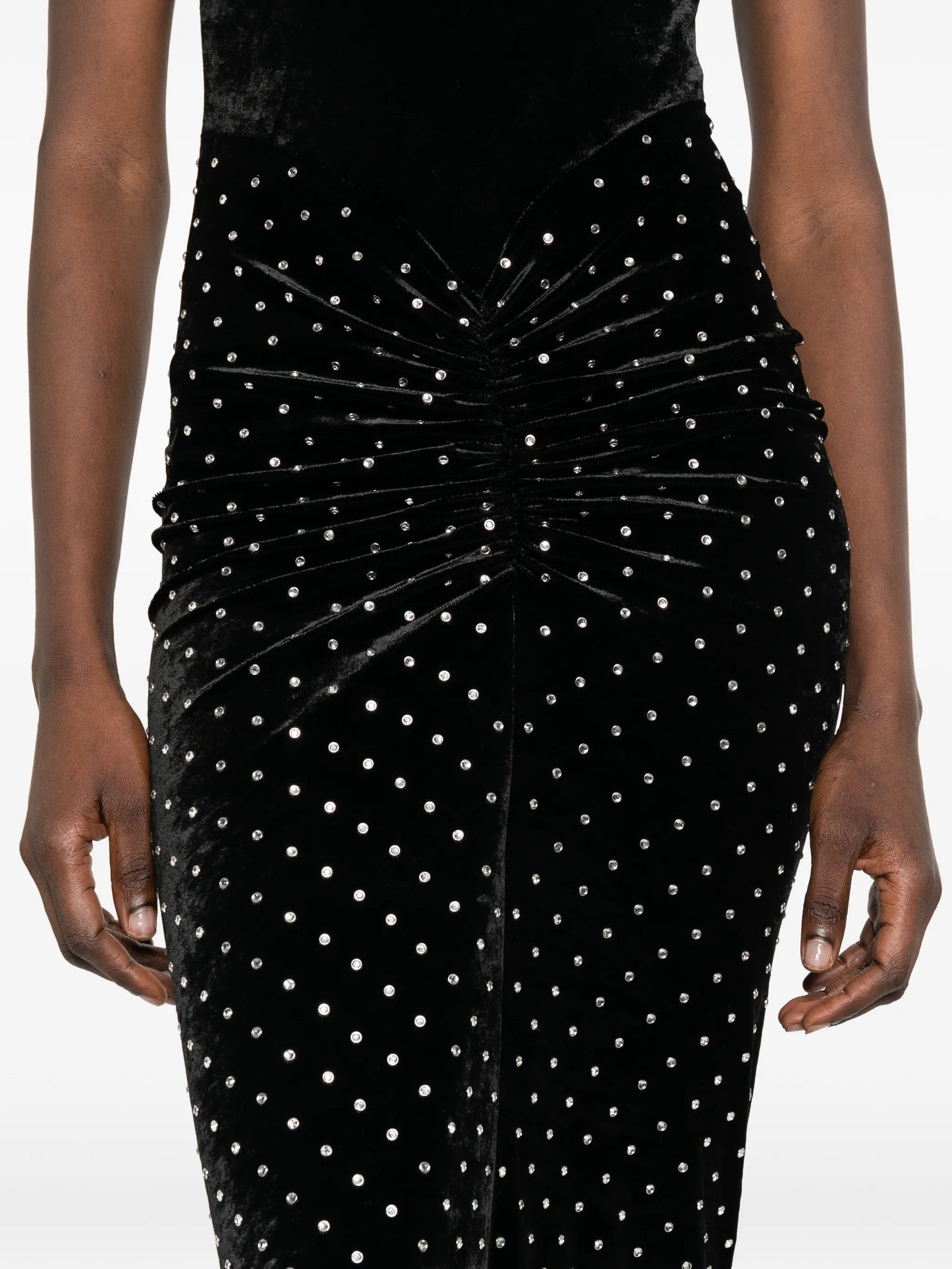 draped maxi dress