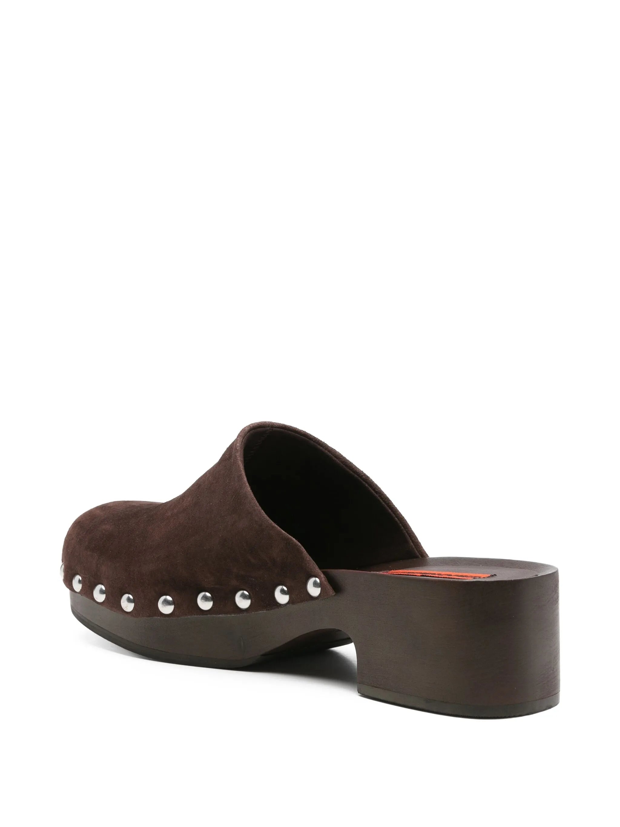 suede clog pumps