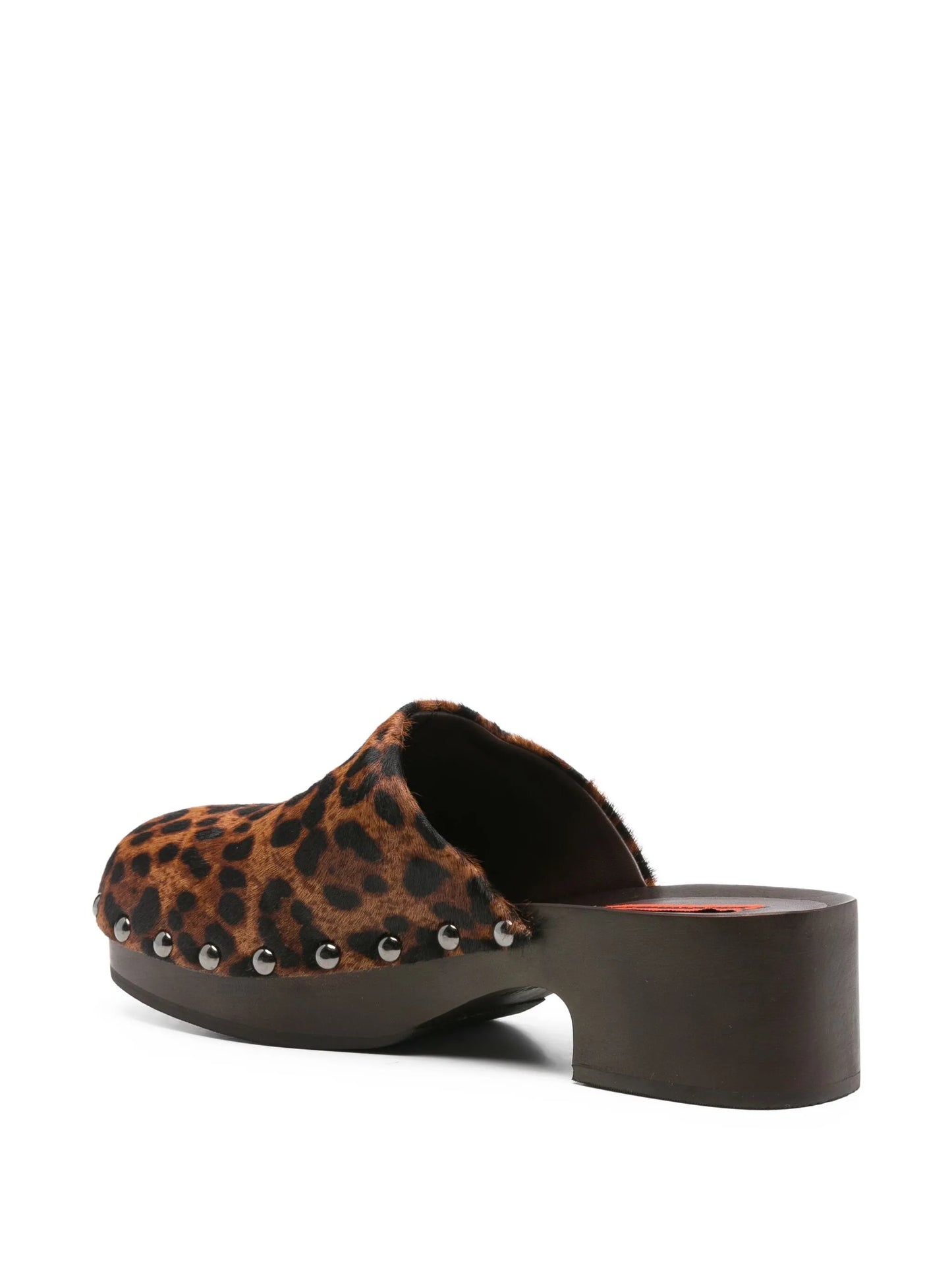 leopard-print heeled mules