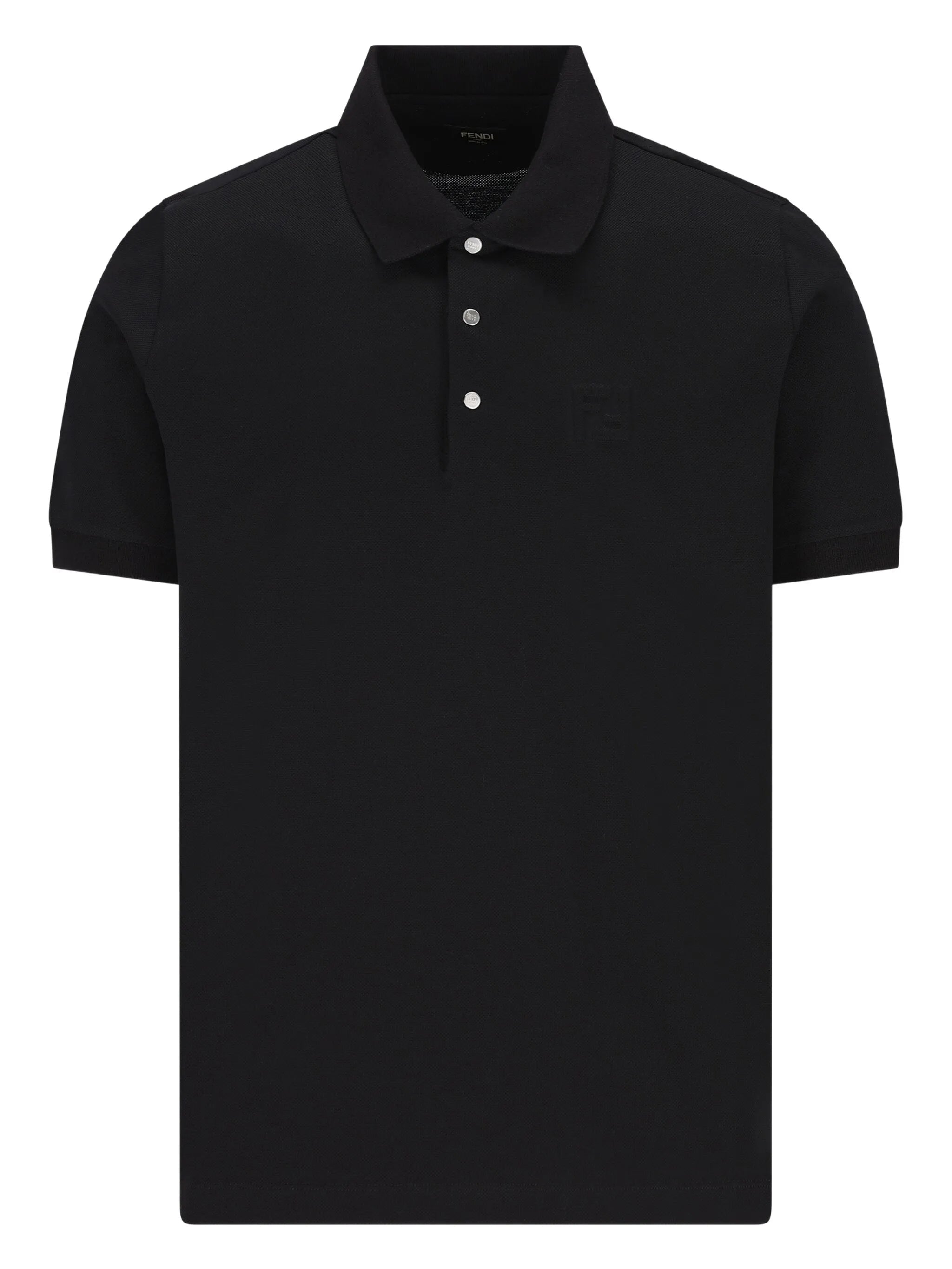 embossed-logo piqué polo shirt