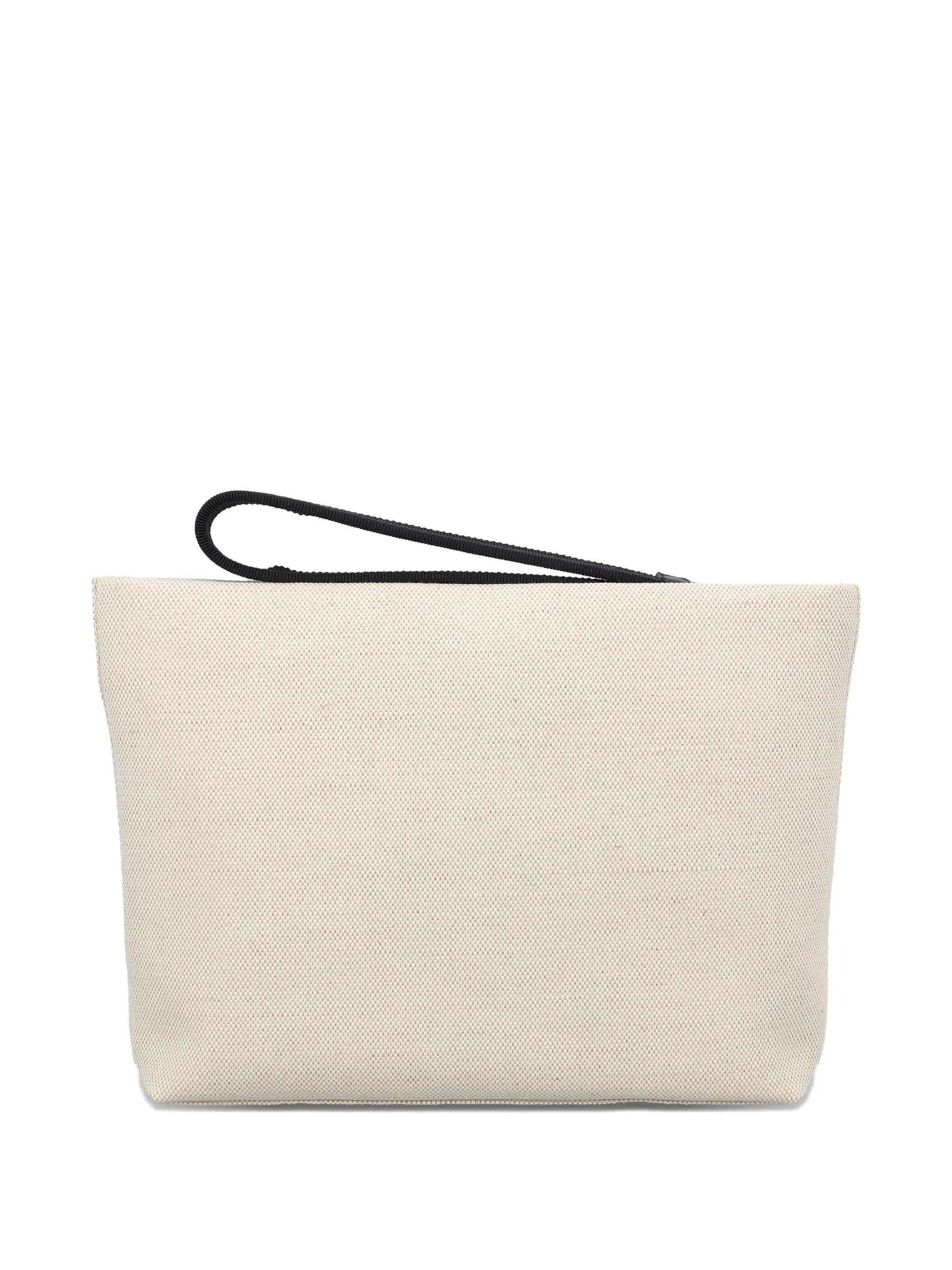 logo-tape clutch bag