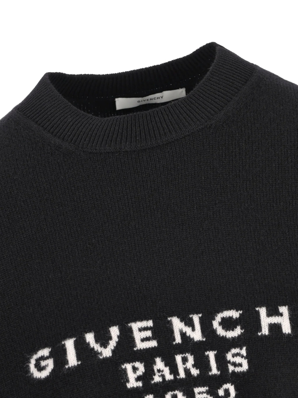 sweater in wool cashmere with signature