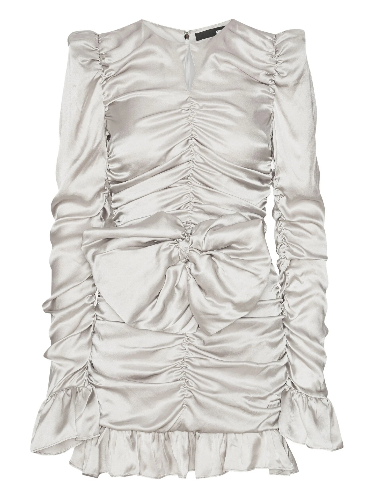 bow ruffled dress