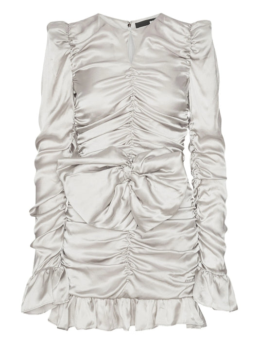 bow ruffled dress
