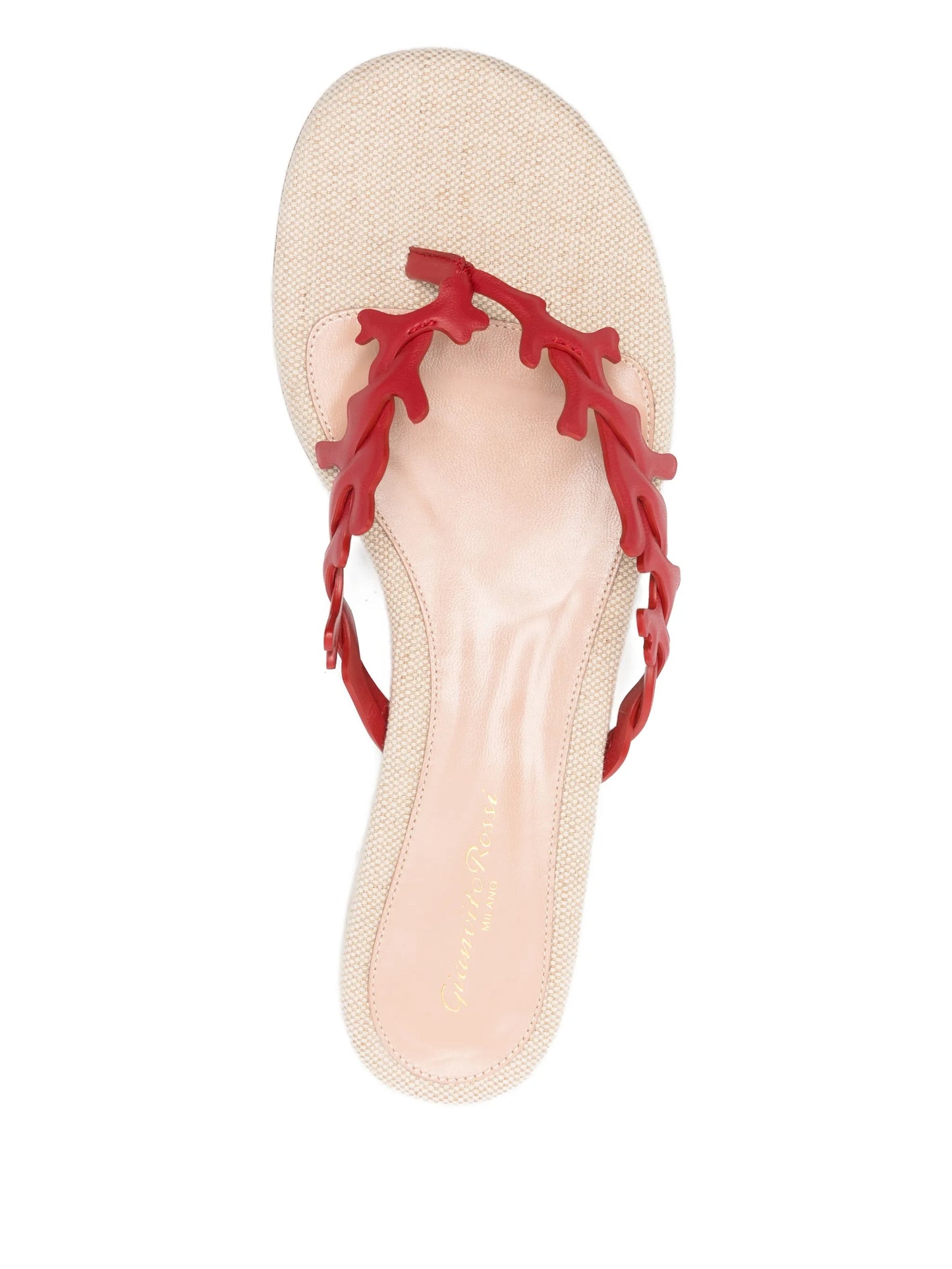 Ocean thong-strap flat sandals