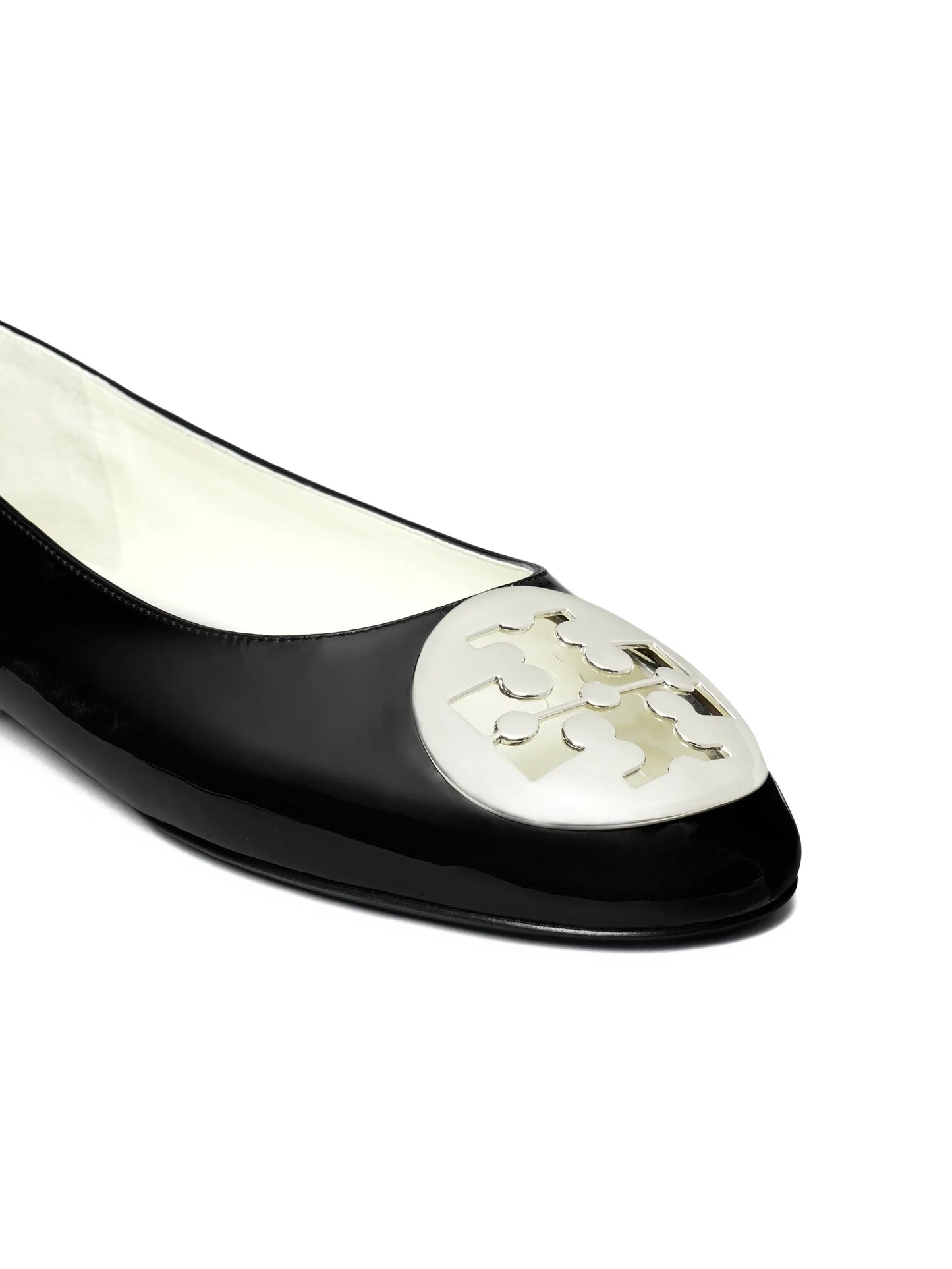 Reva logo-plaque leather ballet flats
