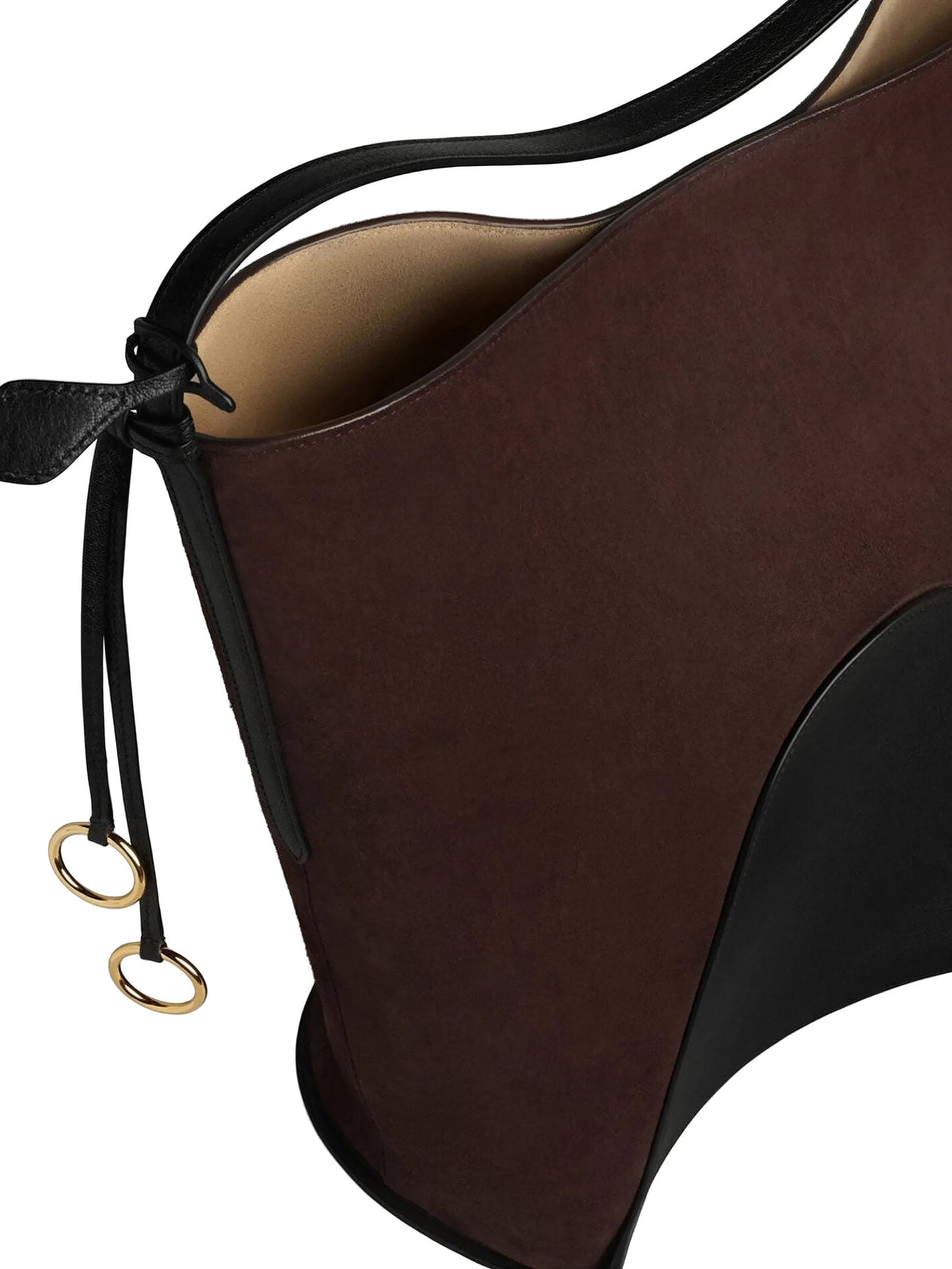 large Hip suede bucket bag