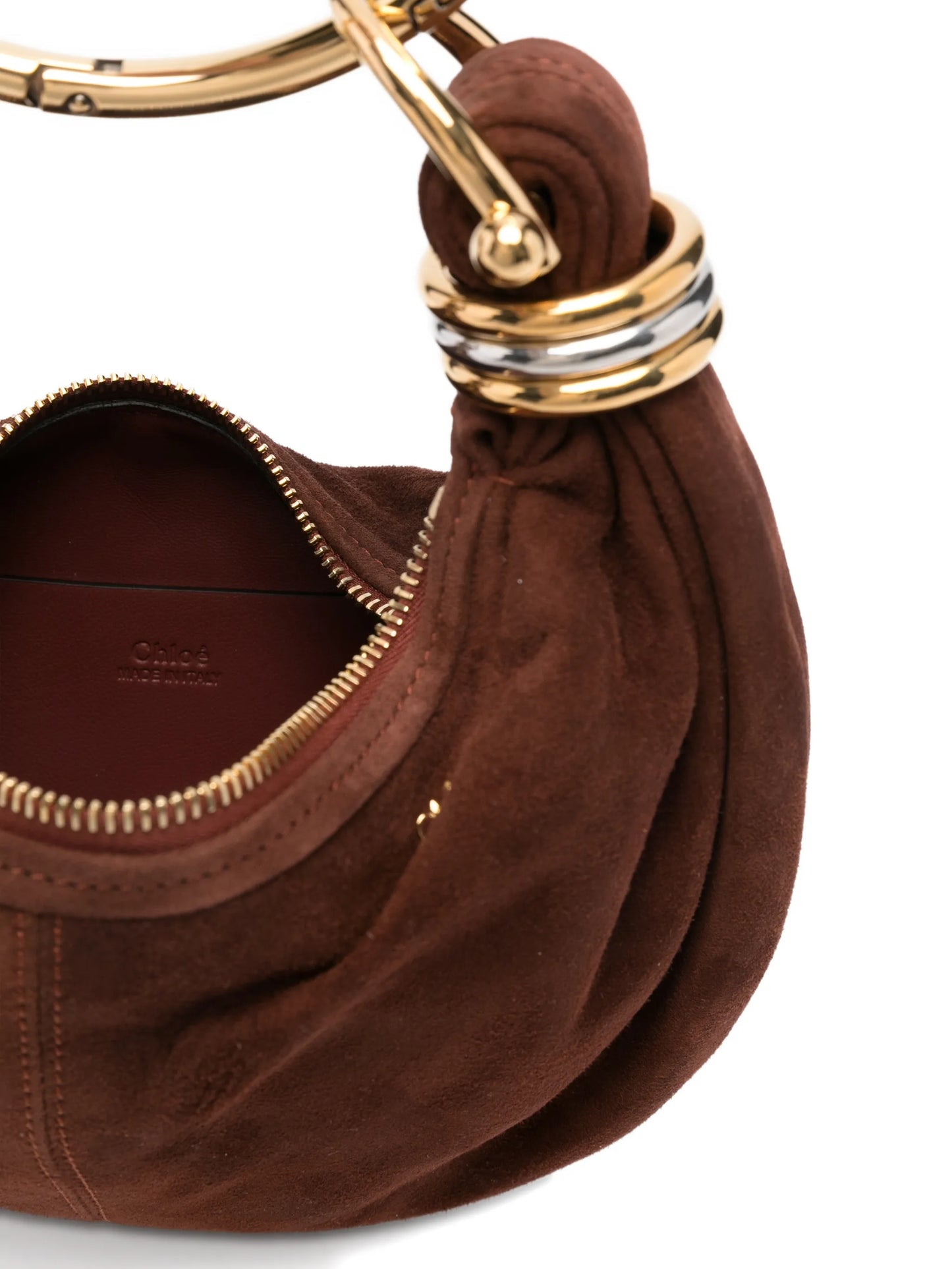 mini Bracelet suede tote bag