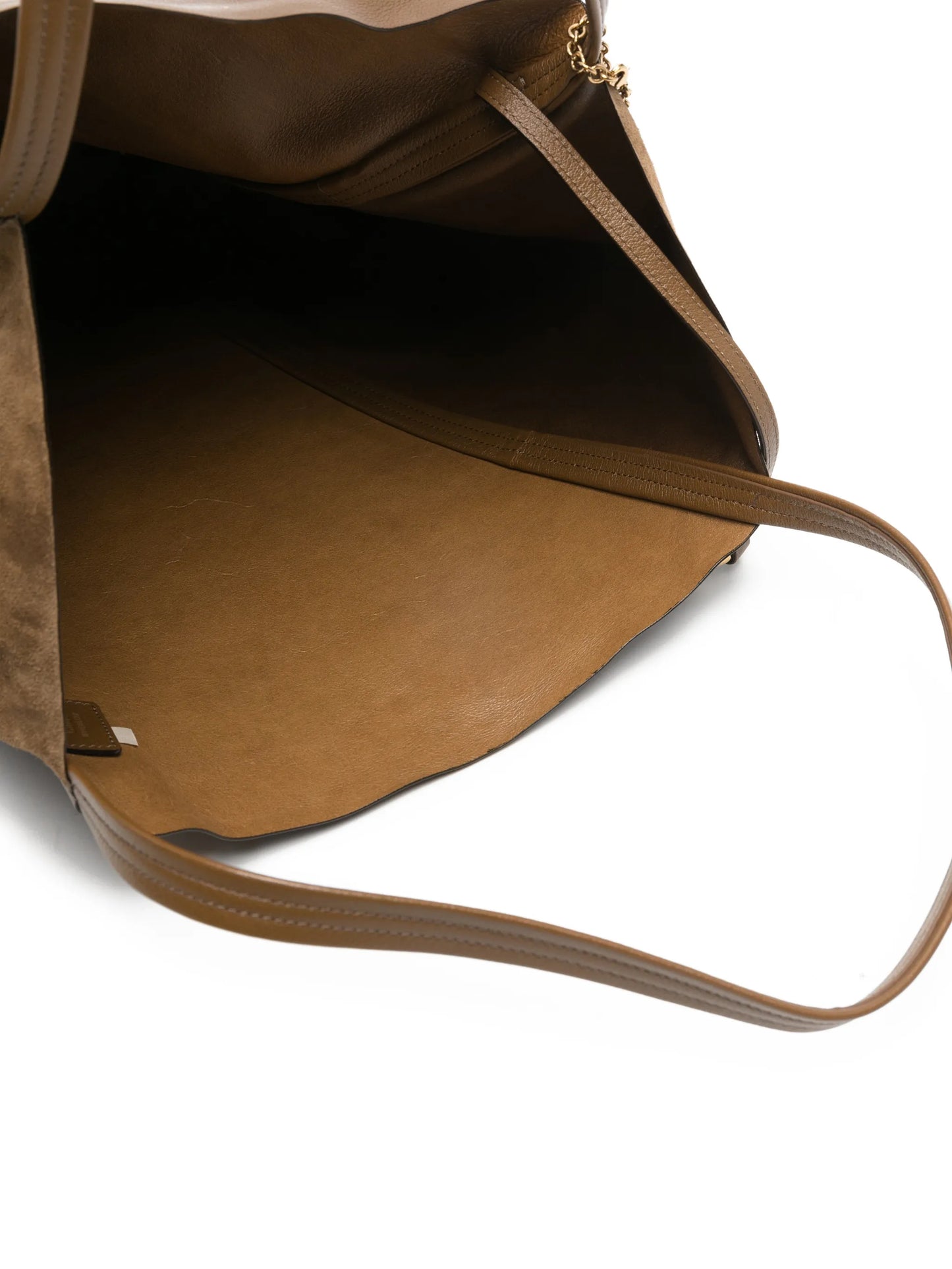 large Spin leather tote bag