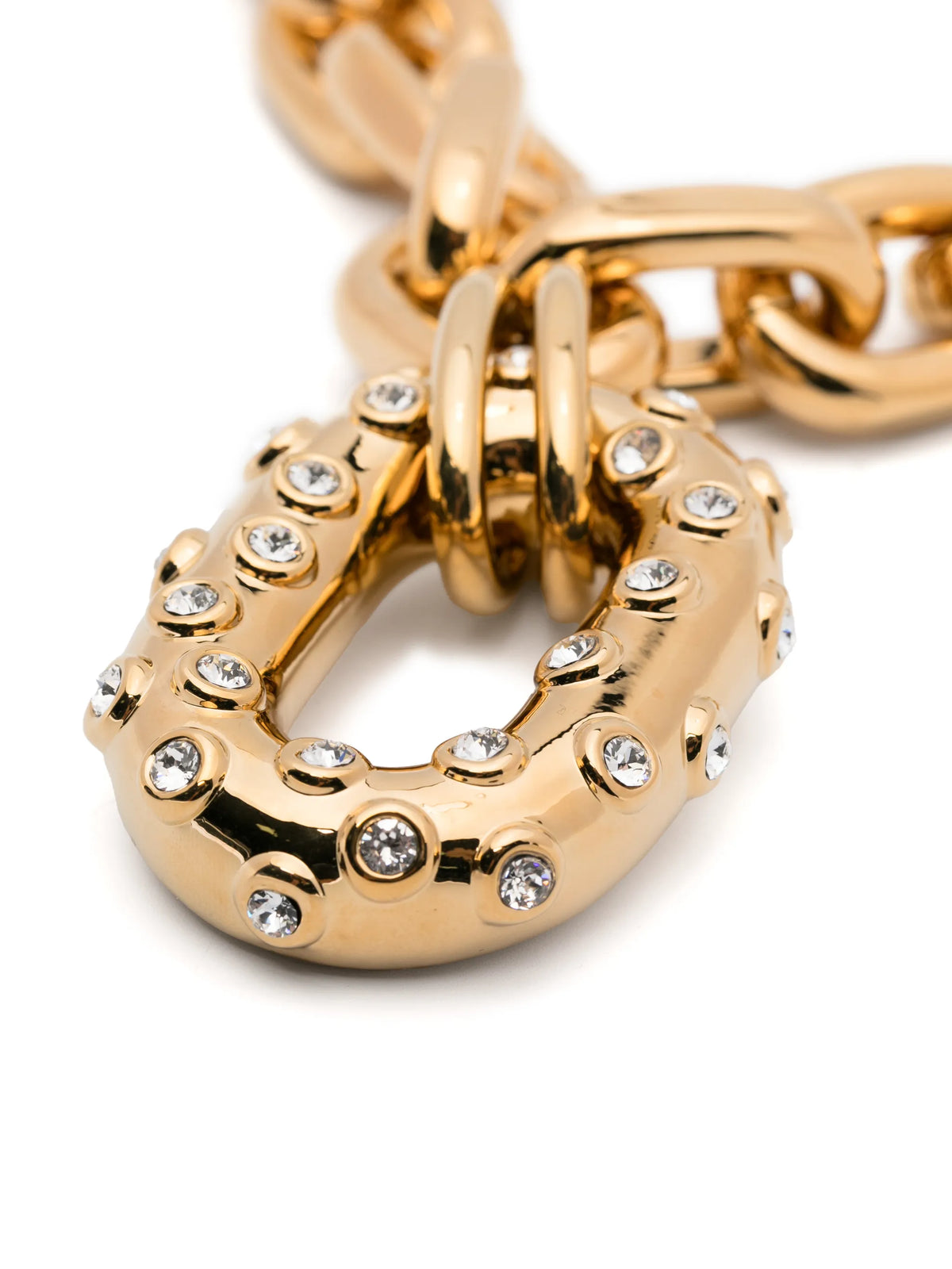 crystal-embellished chain necklace