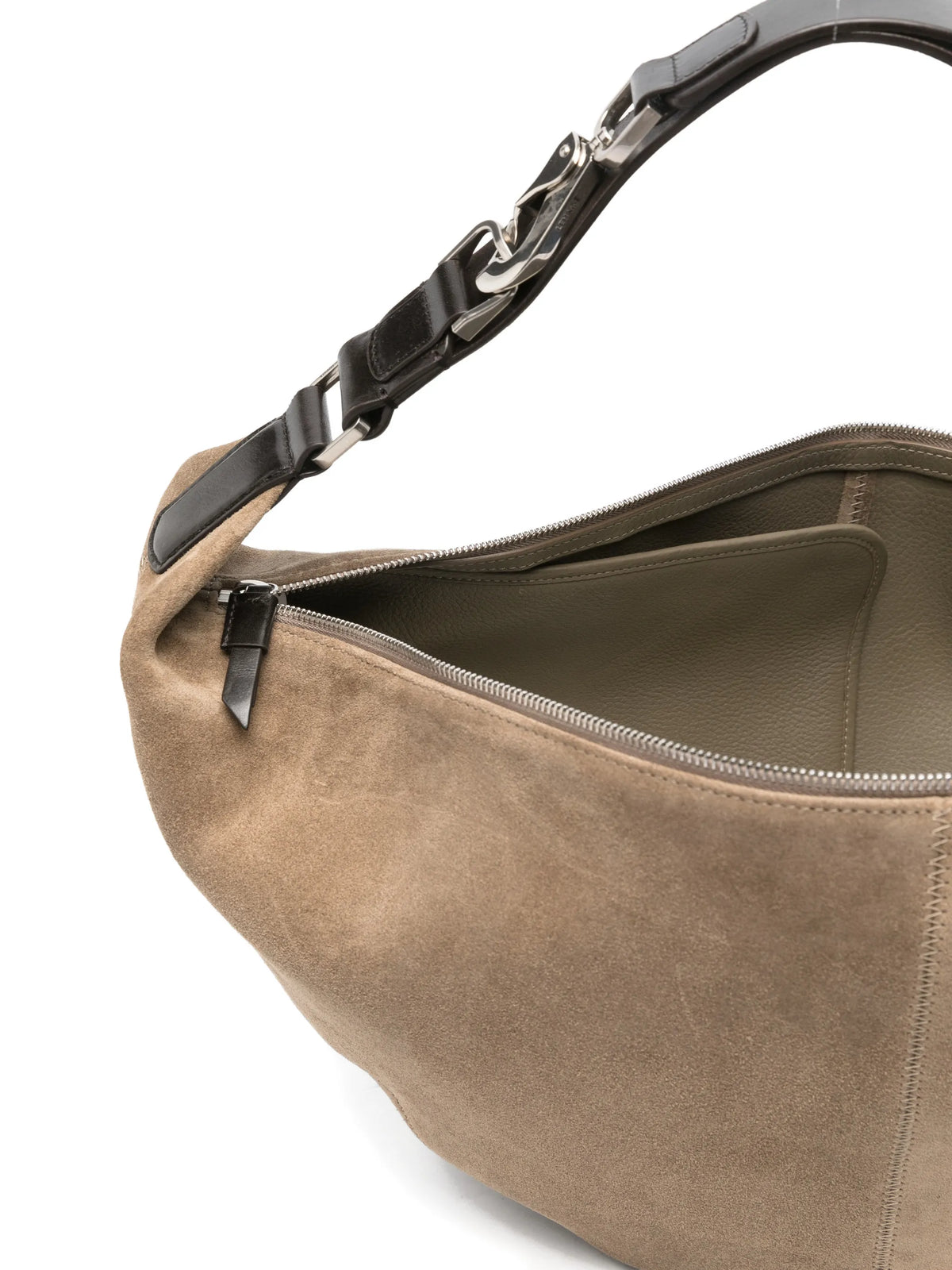 Quiver Clip bag in suede leather