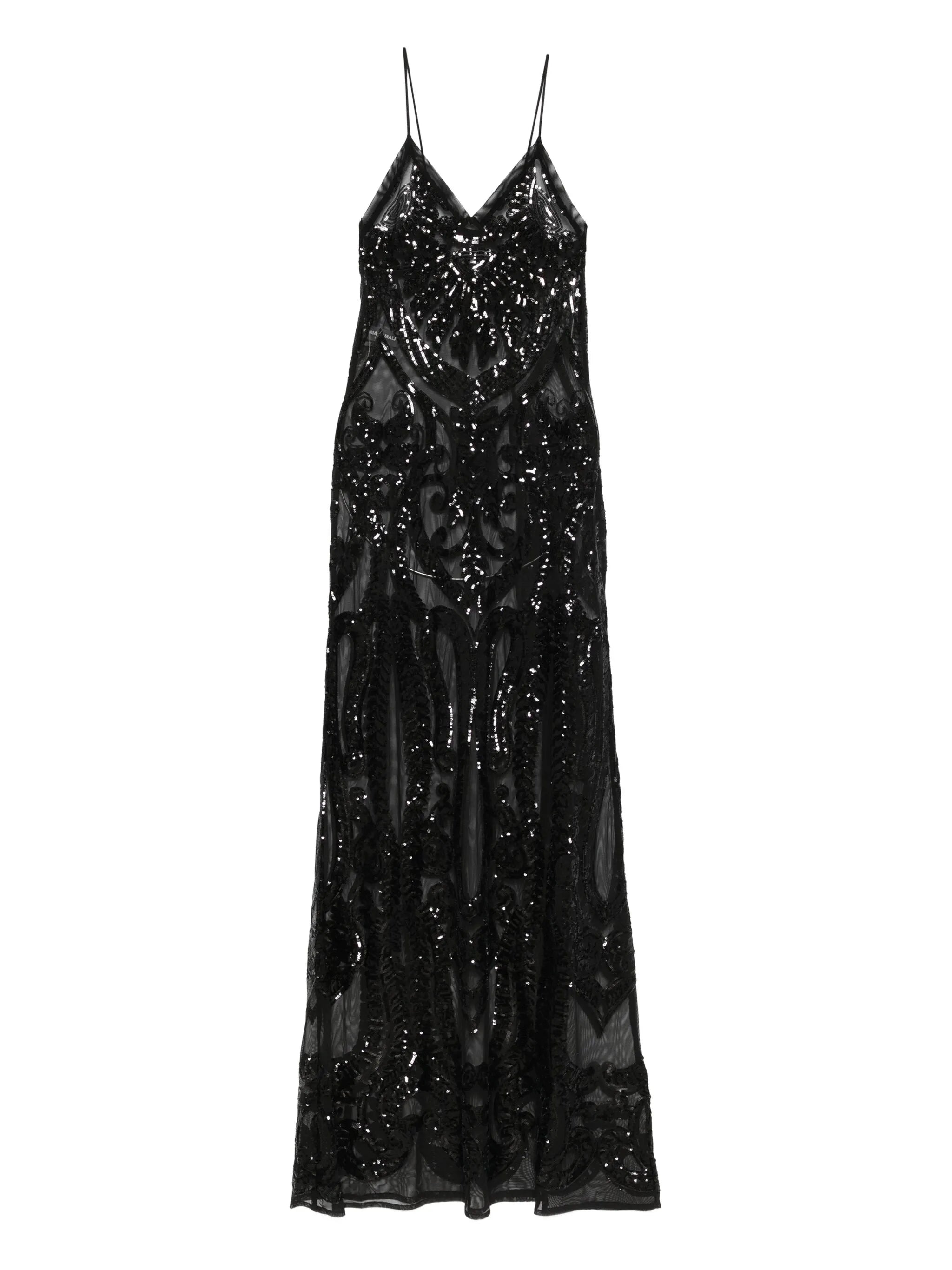 sequin-embellished gown