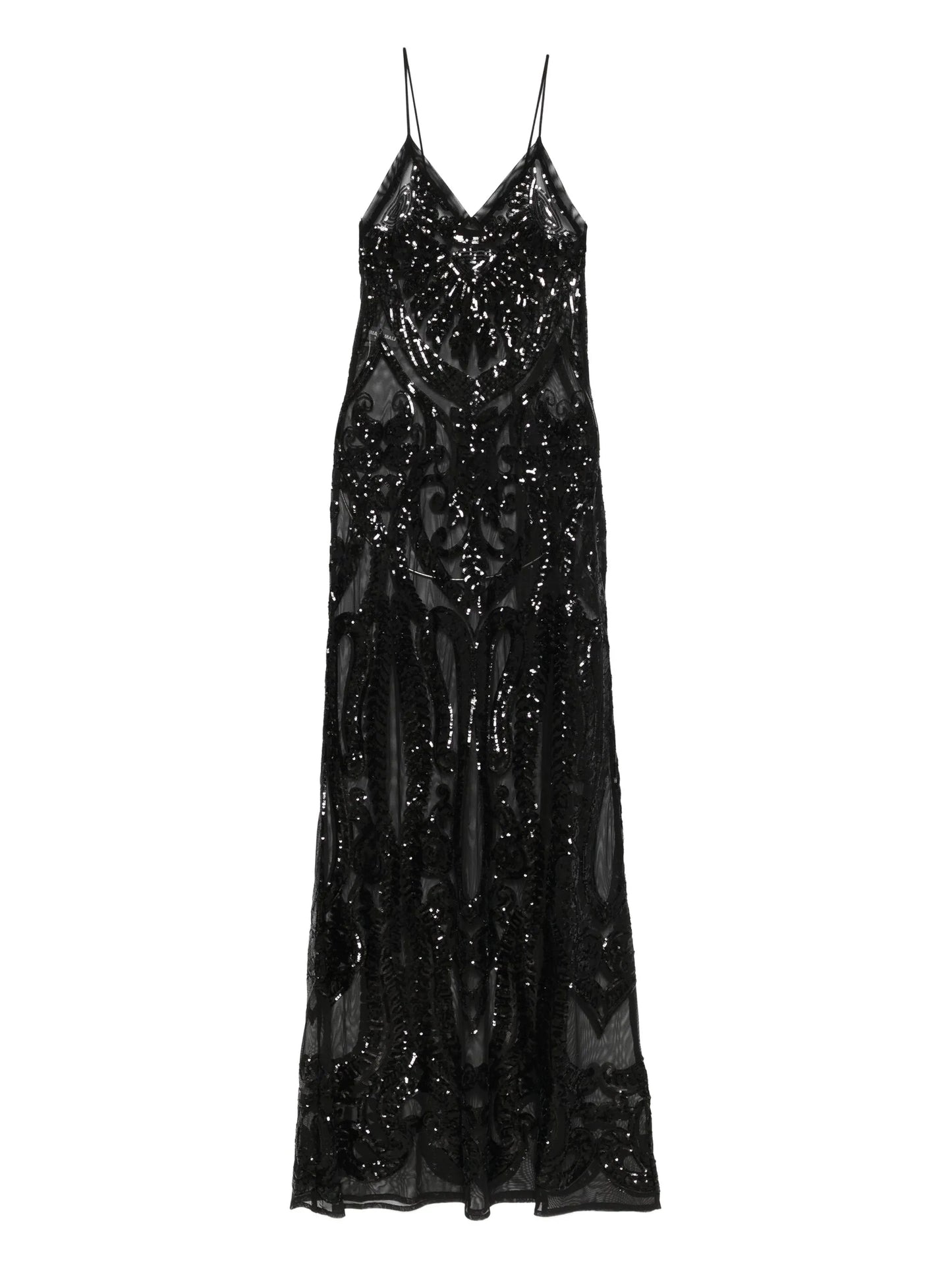 sequin-embellished gown