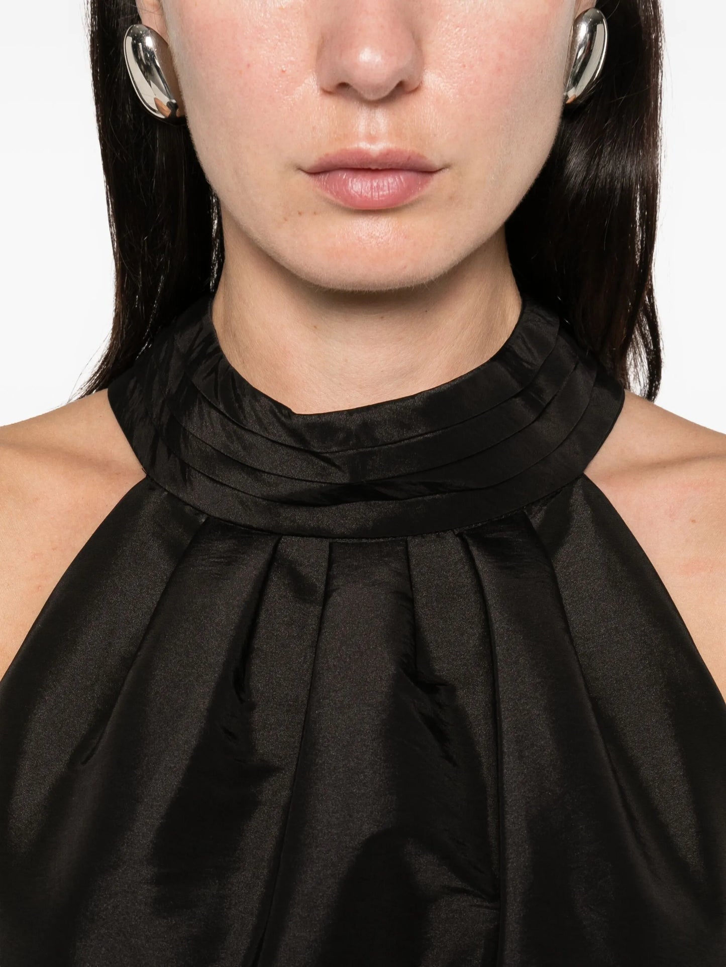 tie-fastening mini dress