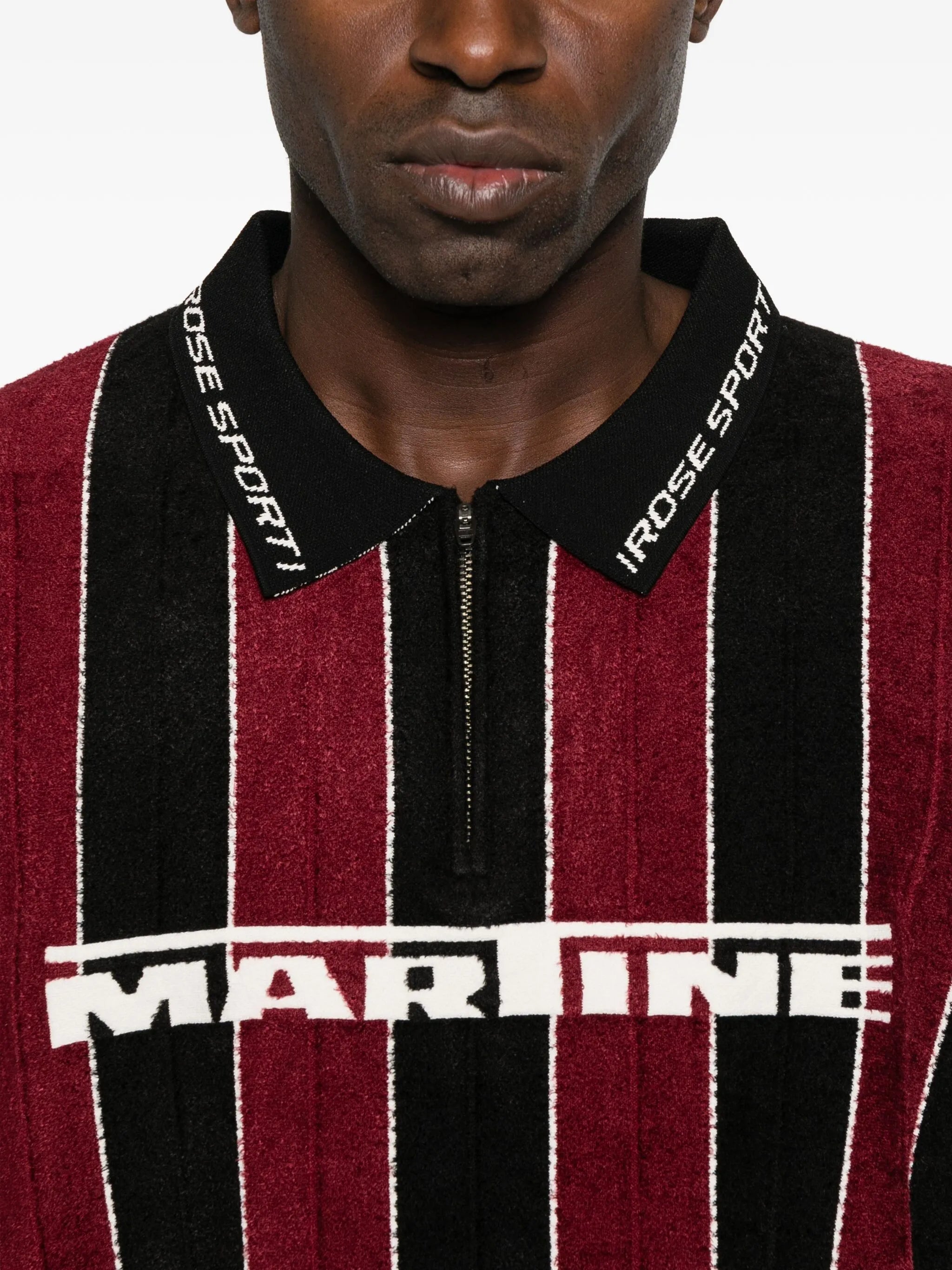 striped polo shirt