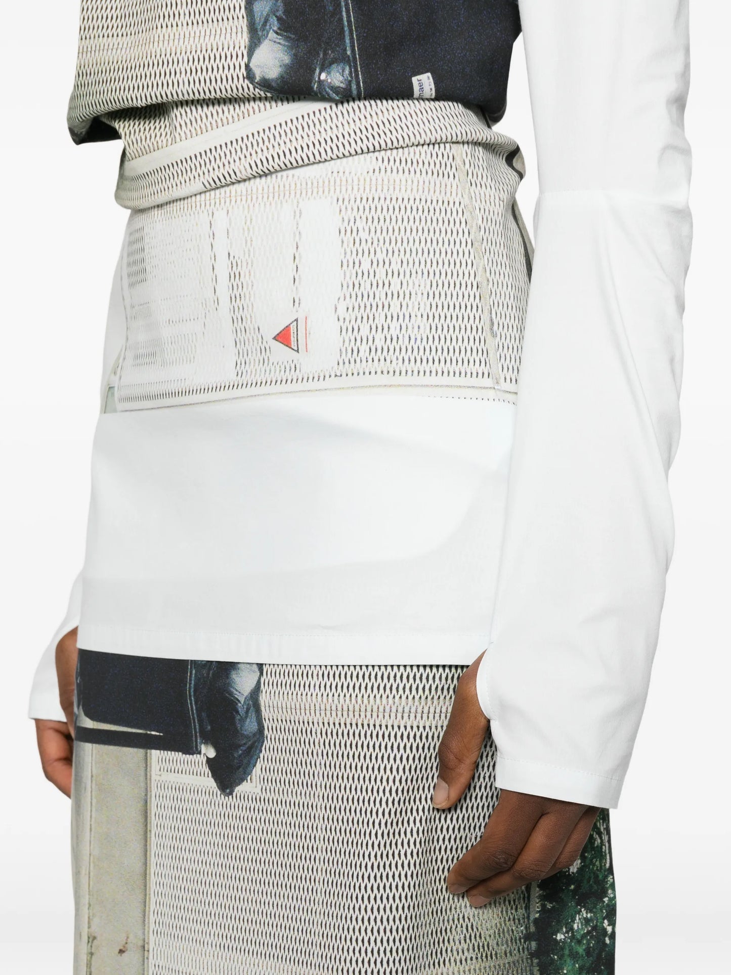 Street View graphic print top