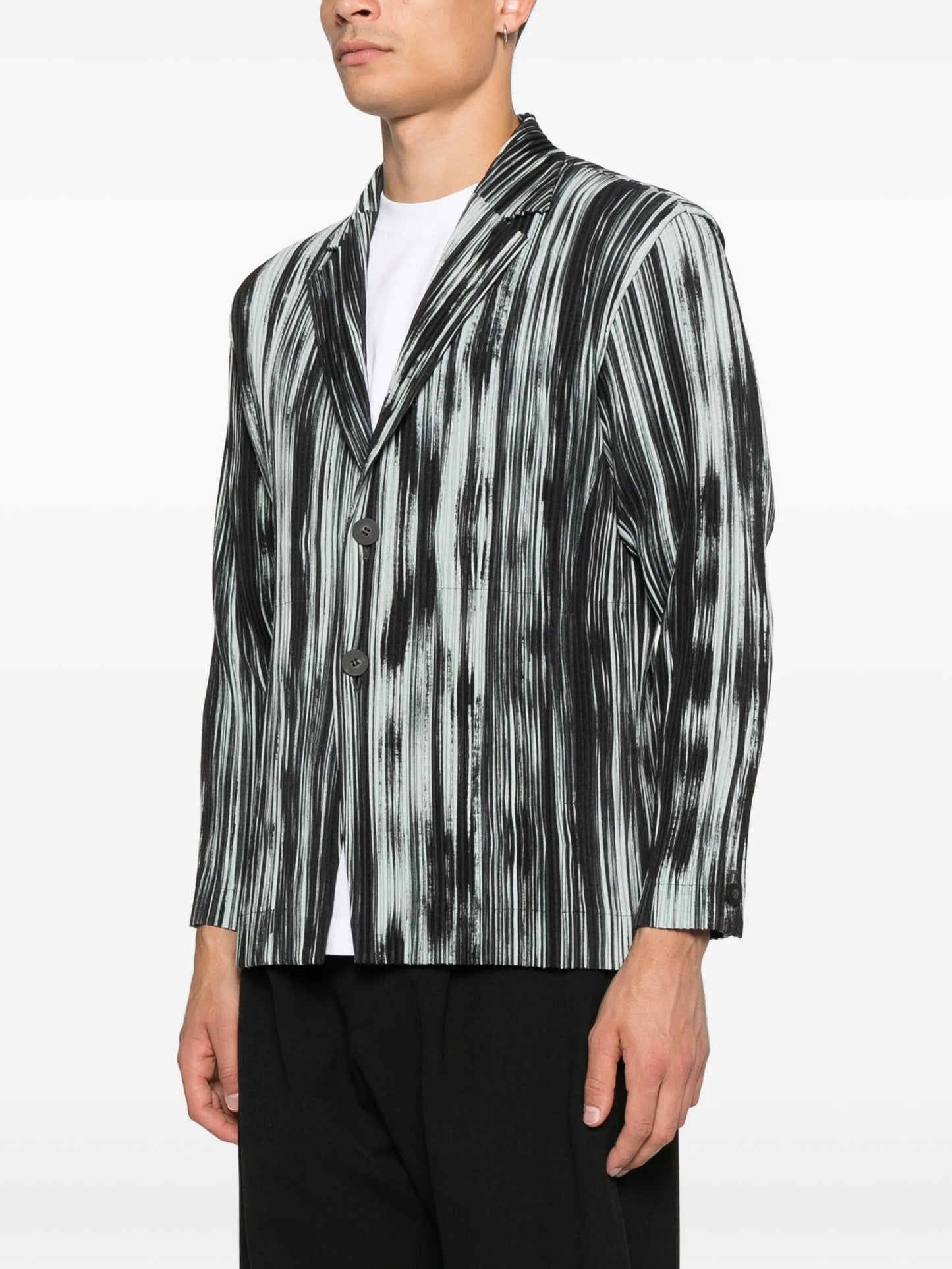 striped blazer