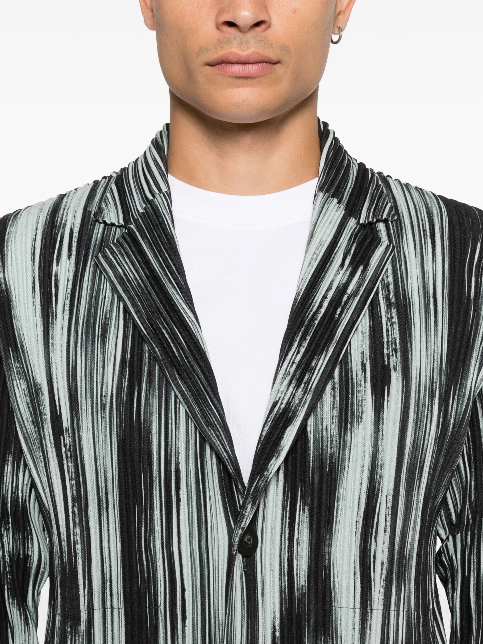 striped blazer