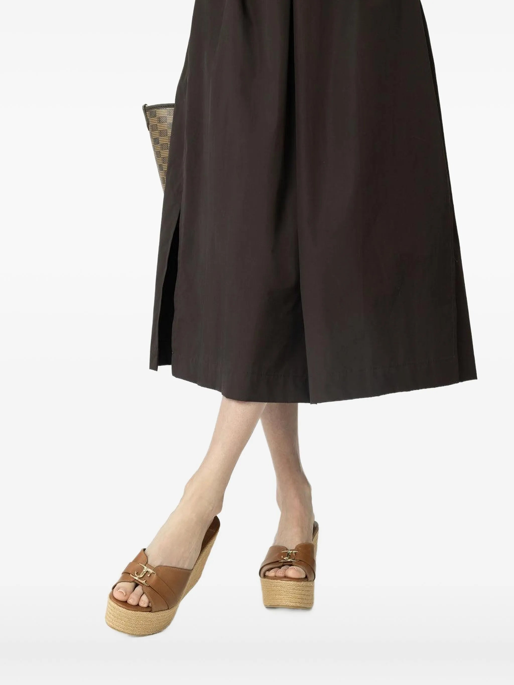 100mm Leda wedge sandals