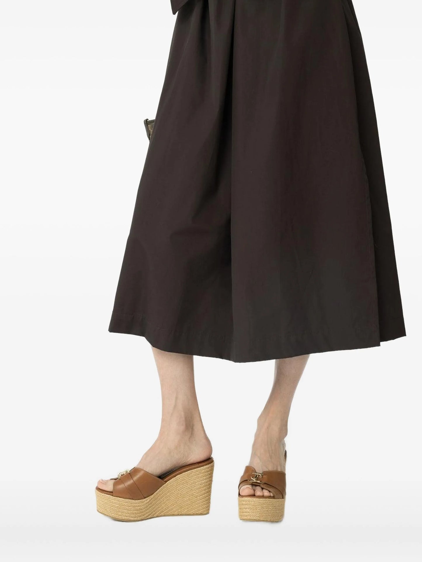 100mm Leda wedge sandals