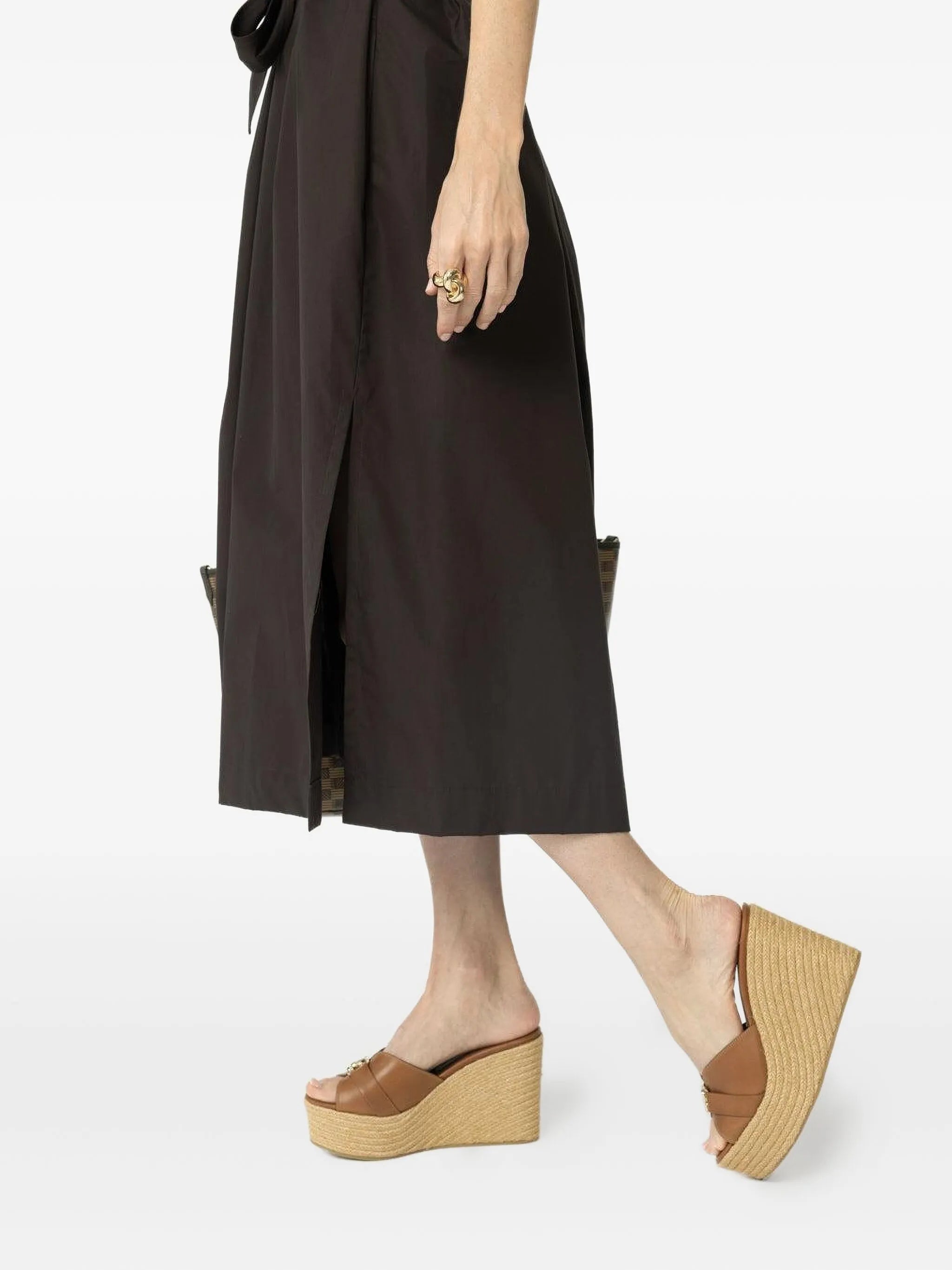 100mm Leda wedge sandals