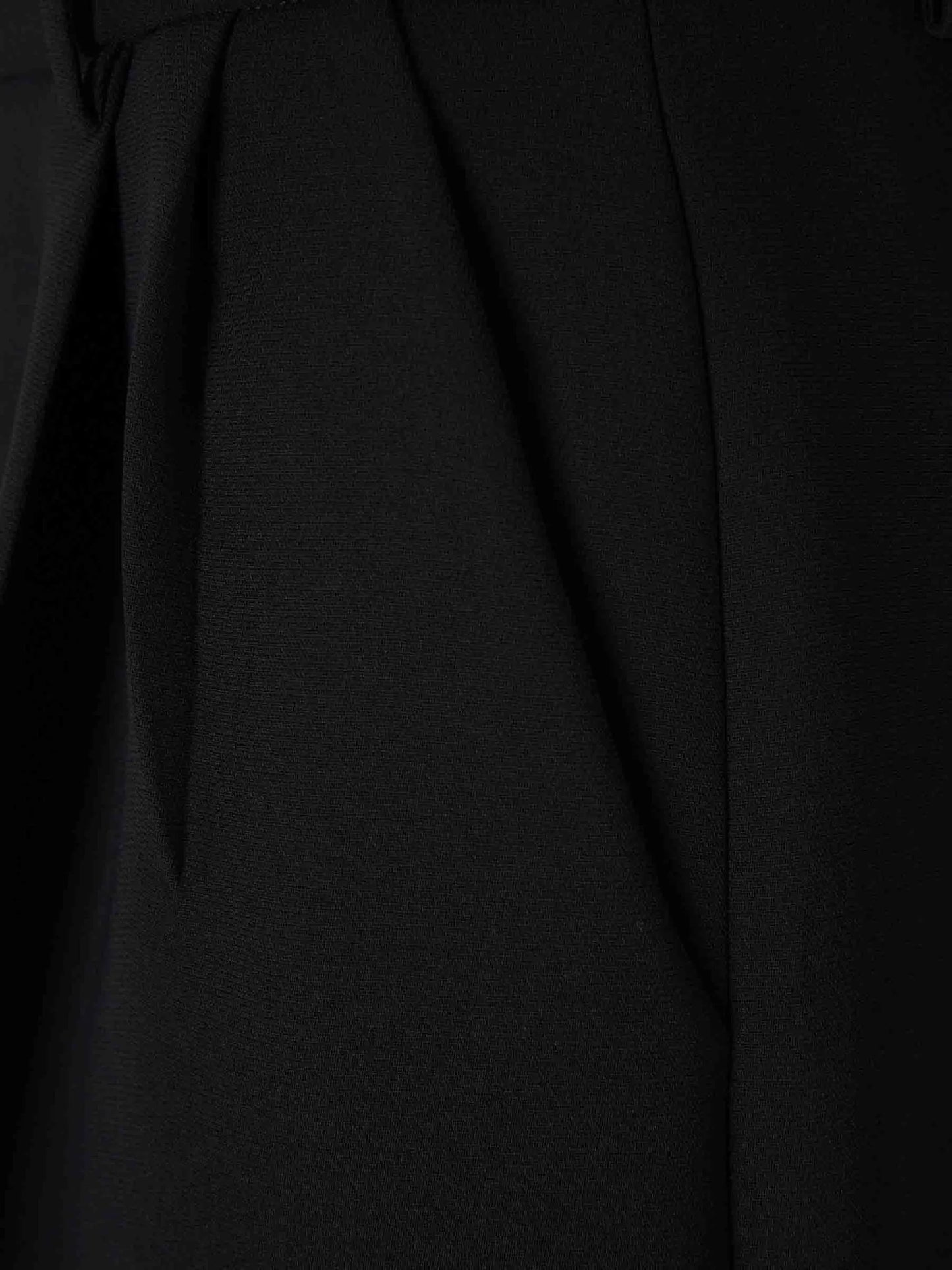 pleated high-waisted trousers