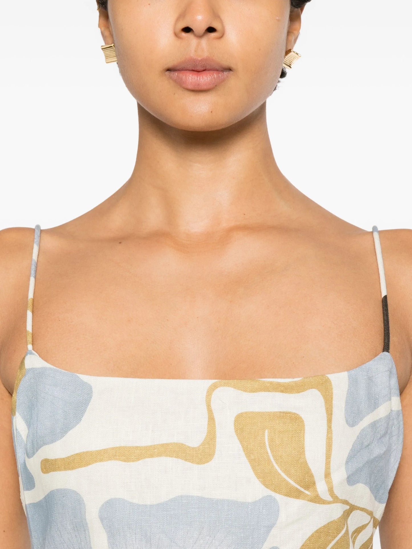 Lola square-neck mini dress