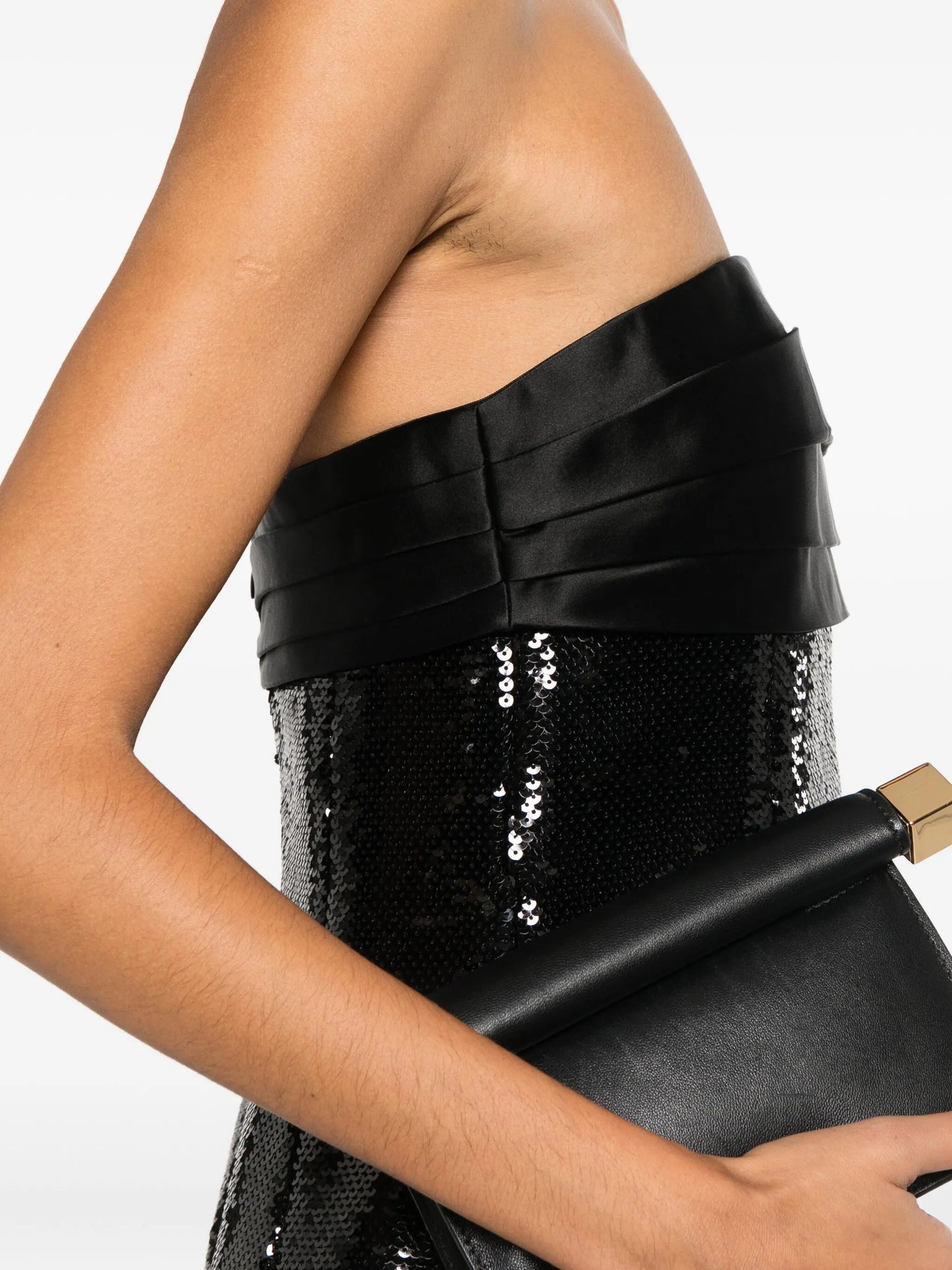 Chentari sequin strapless mini dress