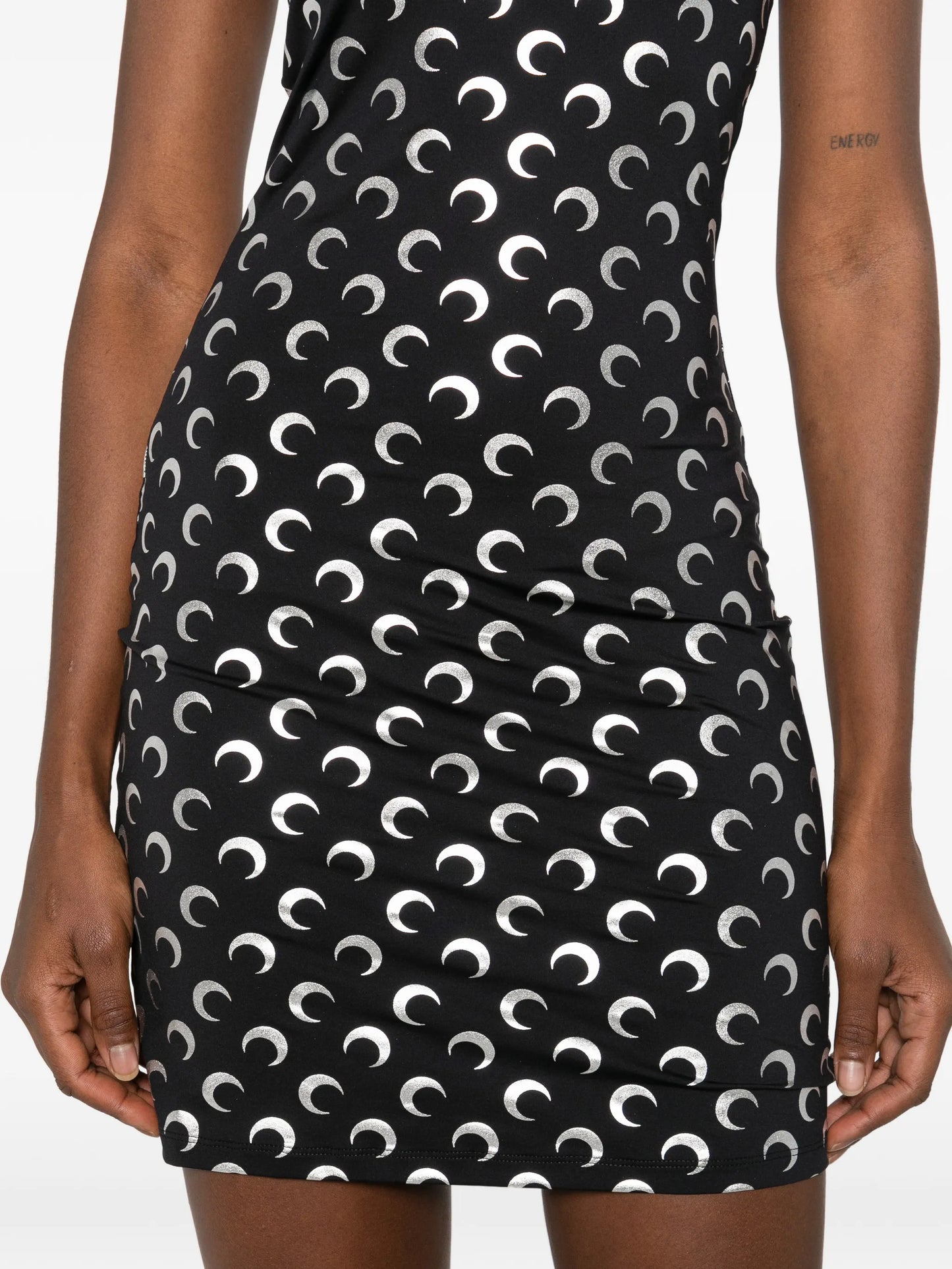 moon-print mini dress